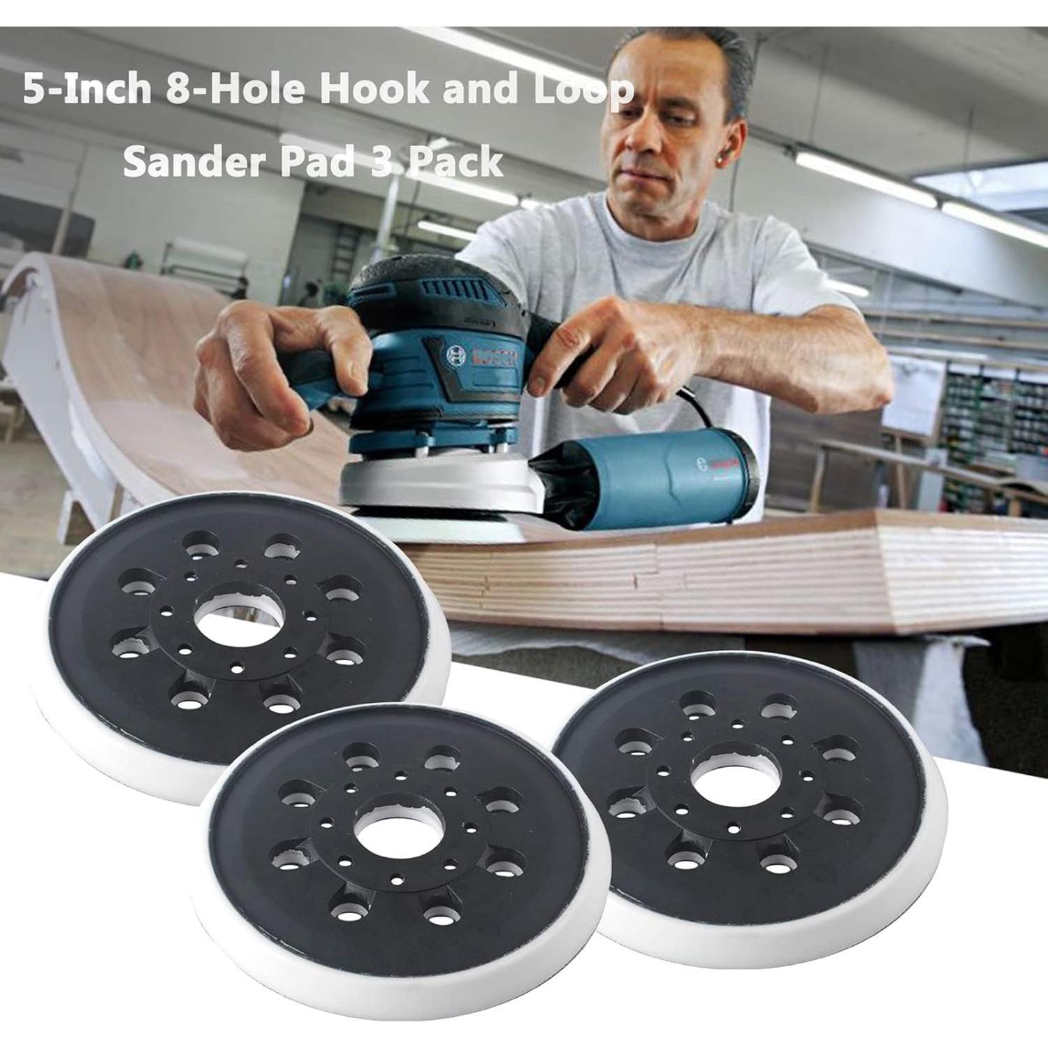 Pad de Lijado 5" Gancho y Bucle Poweka RS035 Compatible Bosch