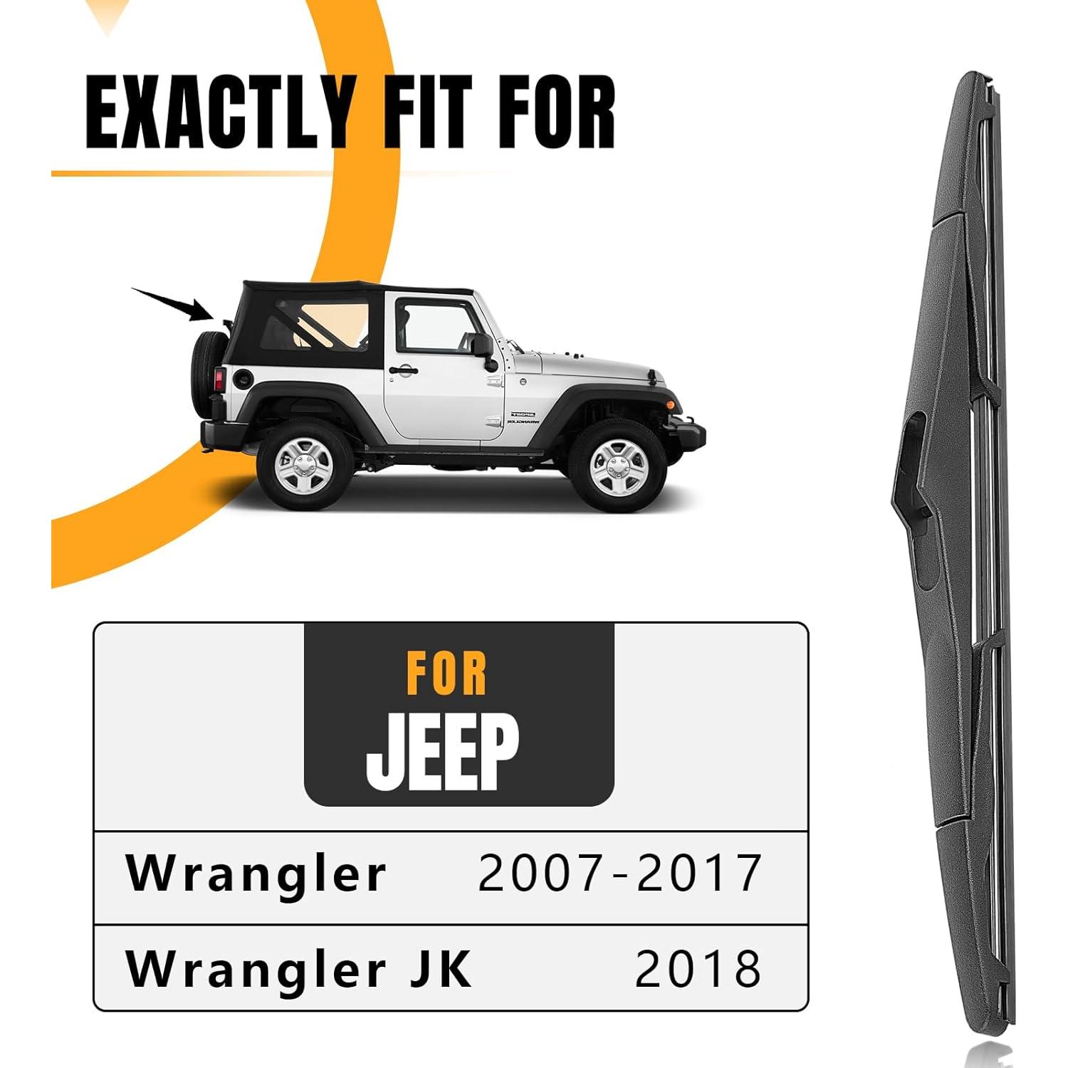 Hoja Limpiaparabrisas Trasero AUTOBOO 33 cm Jeep Wrangler 2007-2017
