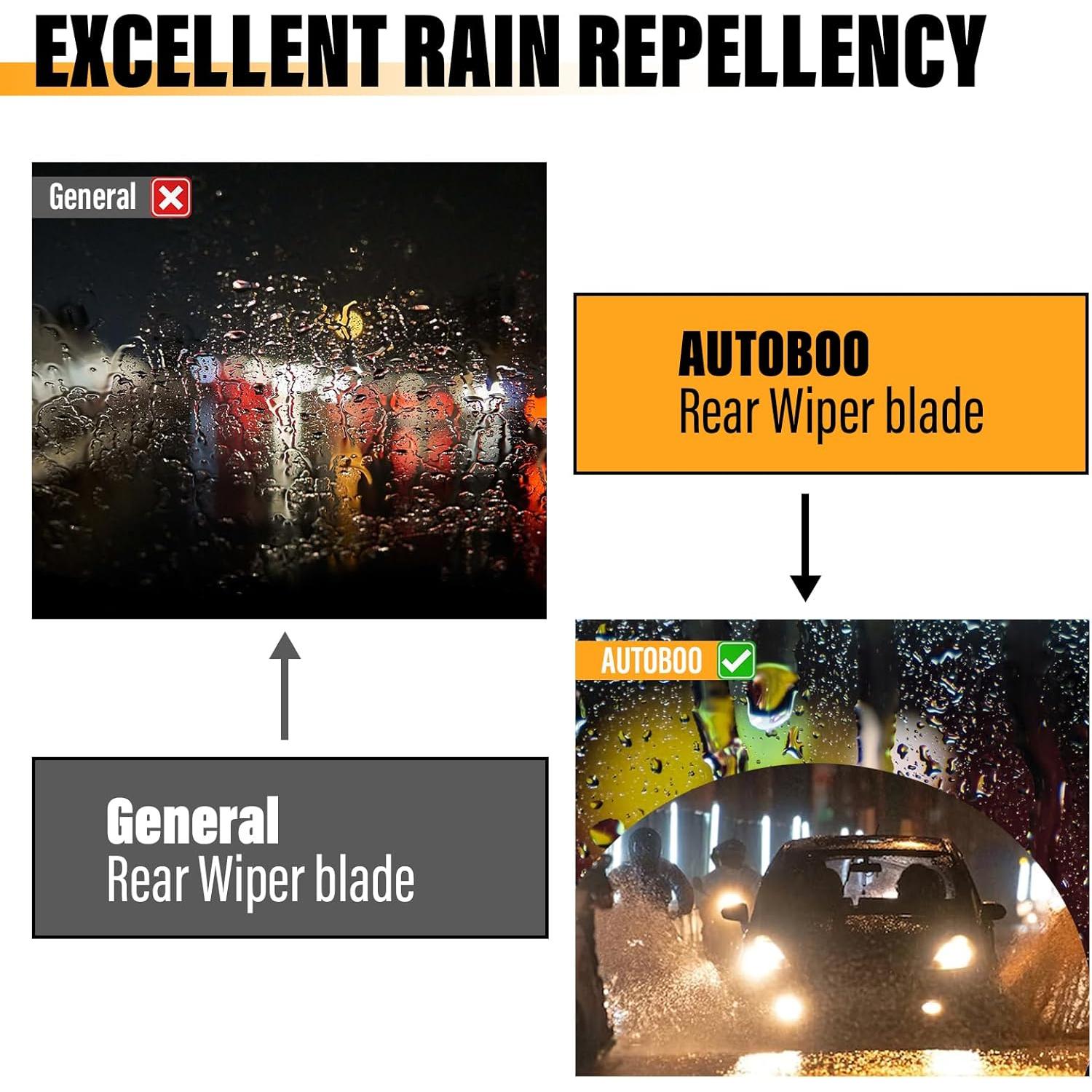 Hoja Limpiaparabrisas Trasero AUTOBOO 33 cm Jeep Wrangler 2007-2017