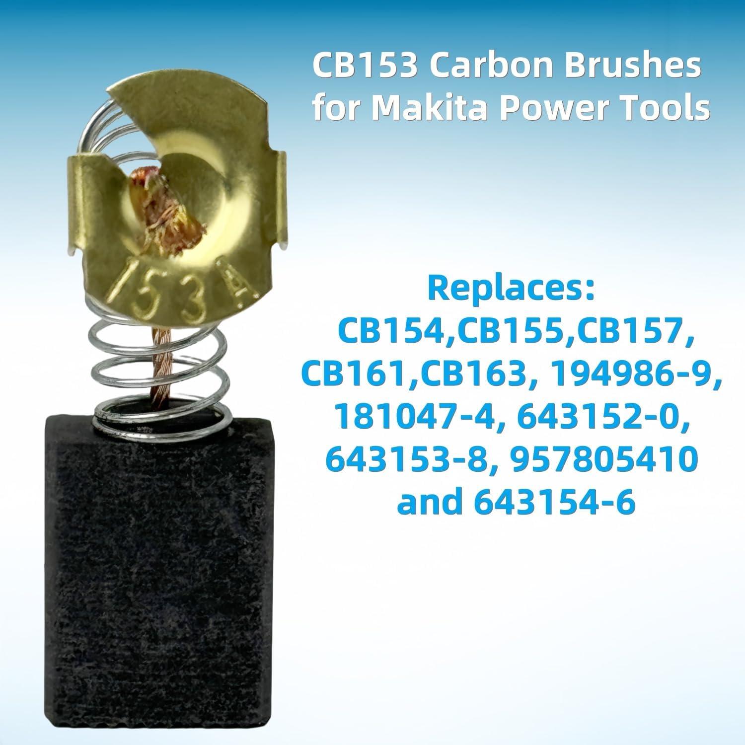 Repuesto Cepillos de Carbono CB-153 HHLZDHH para Makita - 6 Paquetes