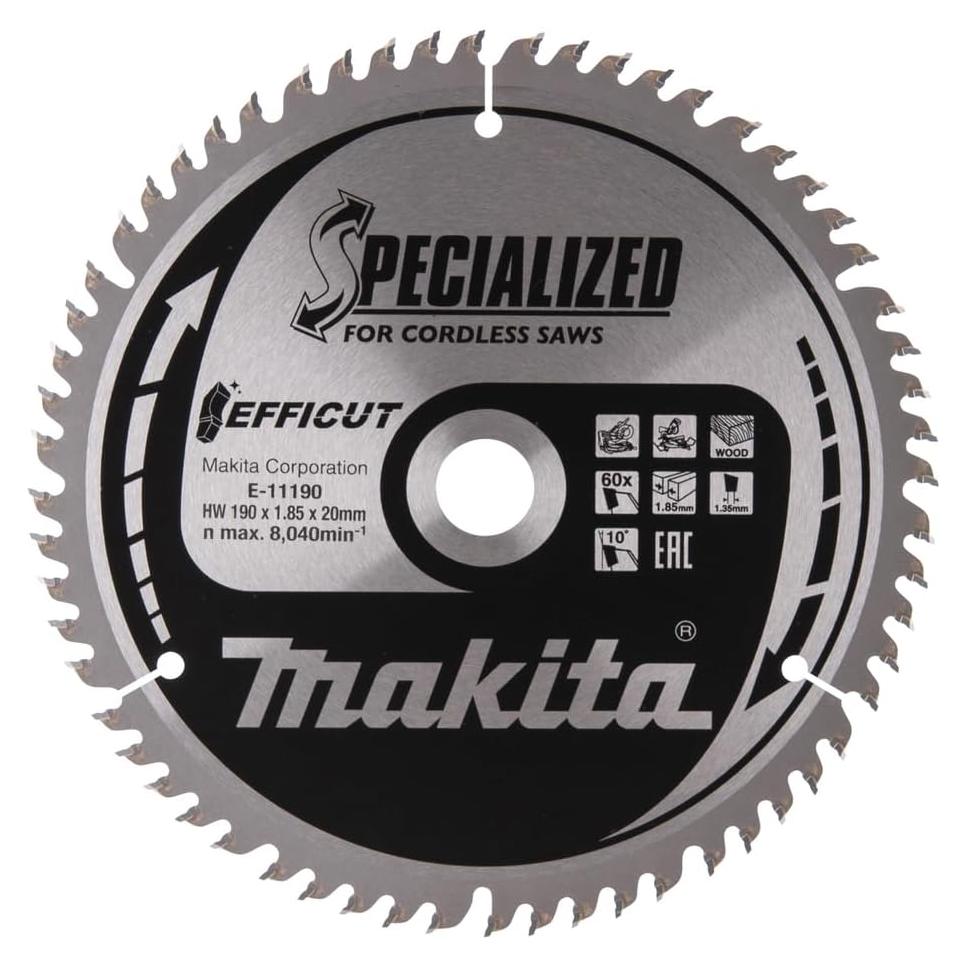 Hoja de Sierra Ingletadora Makita E-11134 60T Carburo 19 cm