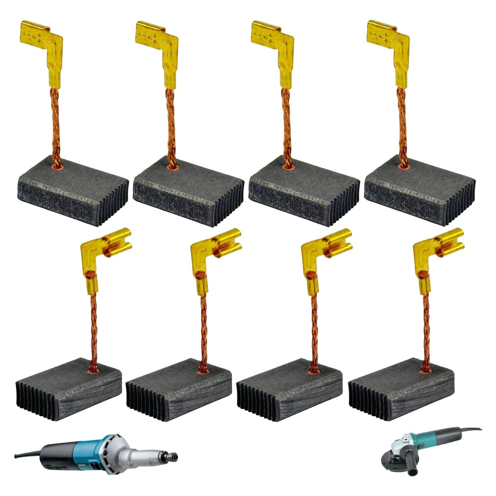 8 Cepillos de Carbón HHLZDHH CB318 para Amoladoras y Lijadoras