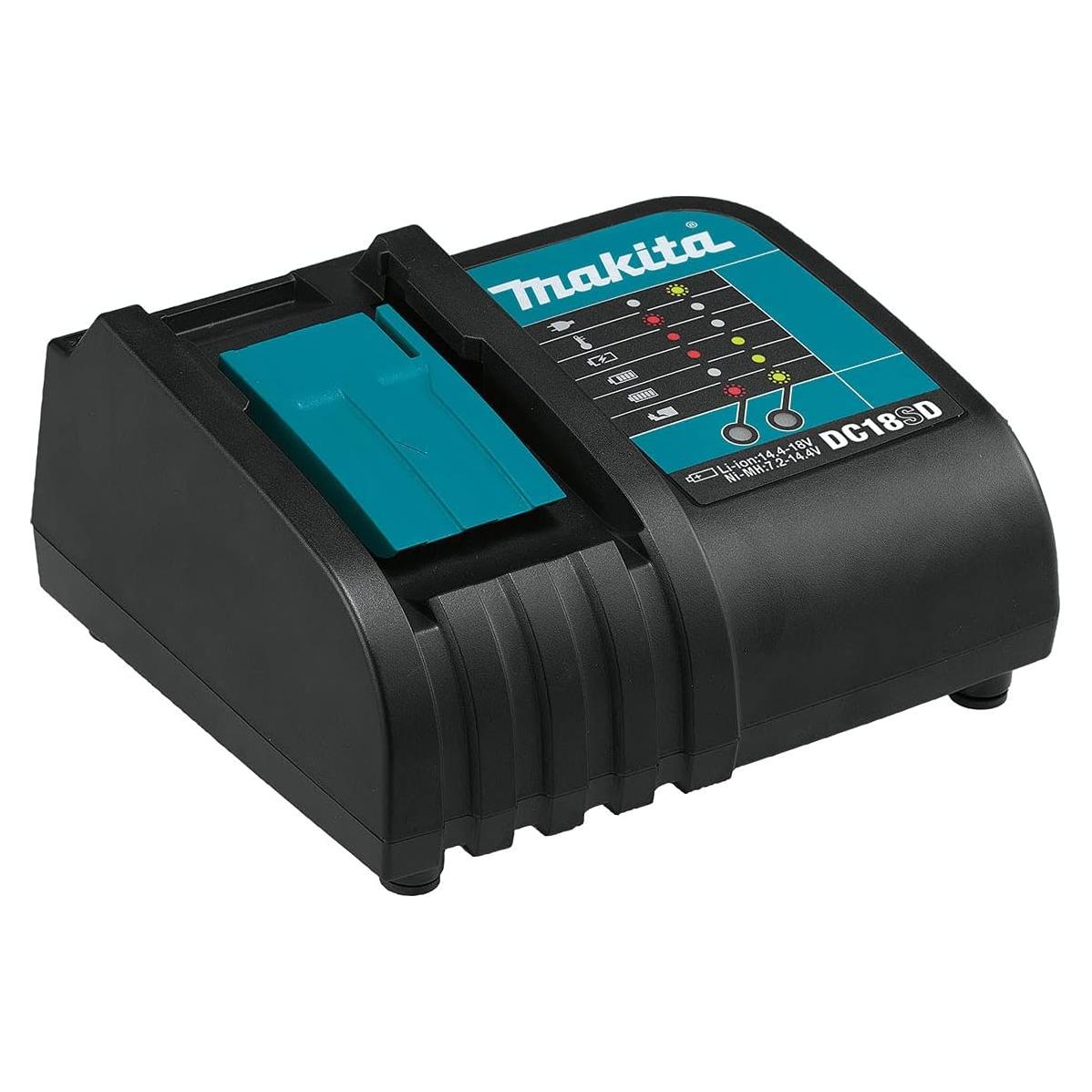 Cargador Rápido Makita DC18SD 14.4V-18V Ion Litio