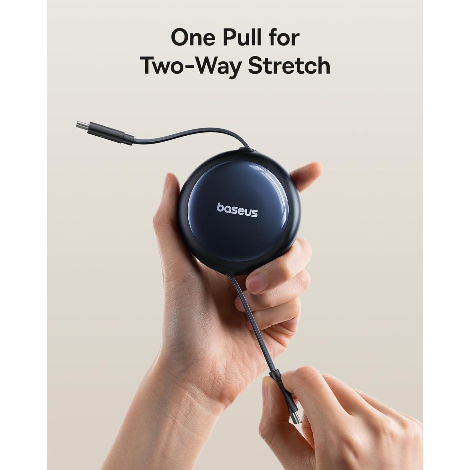 Cable USB C Retráctil Baseus 100W 149.86 cm Carga Rápida