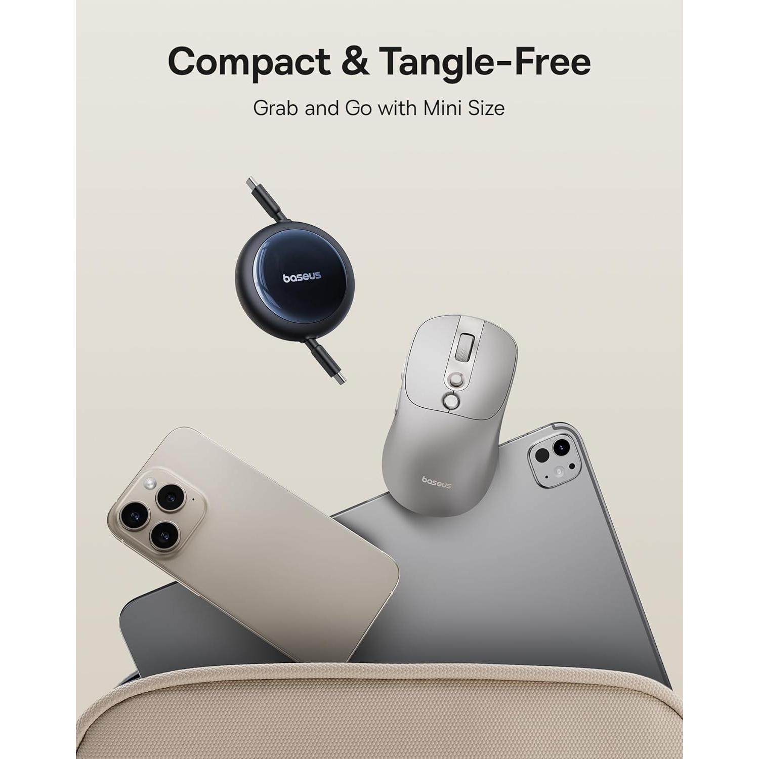 Cable USB C Retráctil Baseus 100W 149.86 cm Carga Rápida