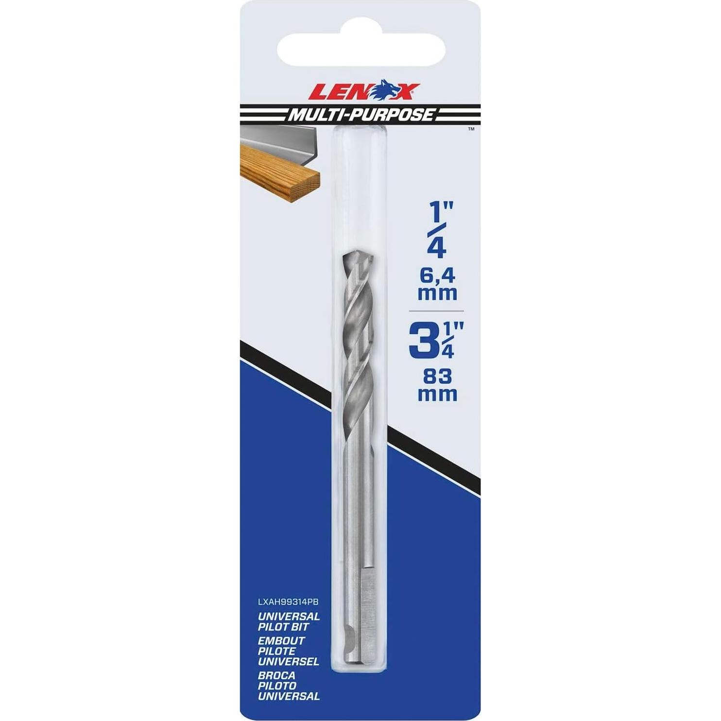 Broca Piloto T2 3.25 cm Lenox Acero Alto Carbono