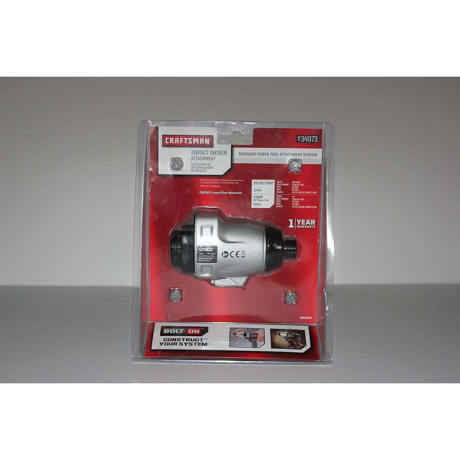 Accesorio de Impacto Craftsman 1/4" Conexión Rápida 1300 Pulgadas-Libra