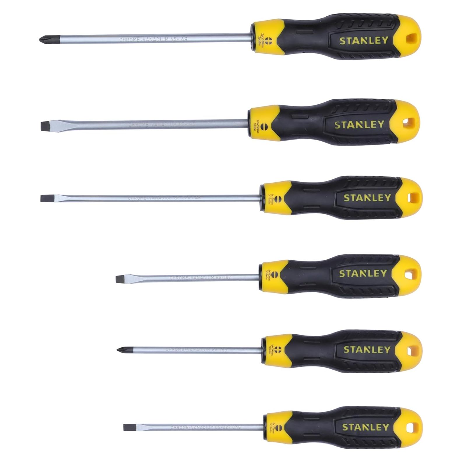 Juego de Destornilladores Stanley 6 Piezas Ergonómico