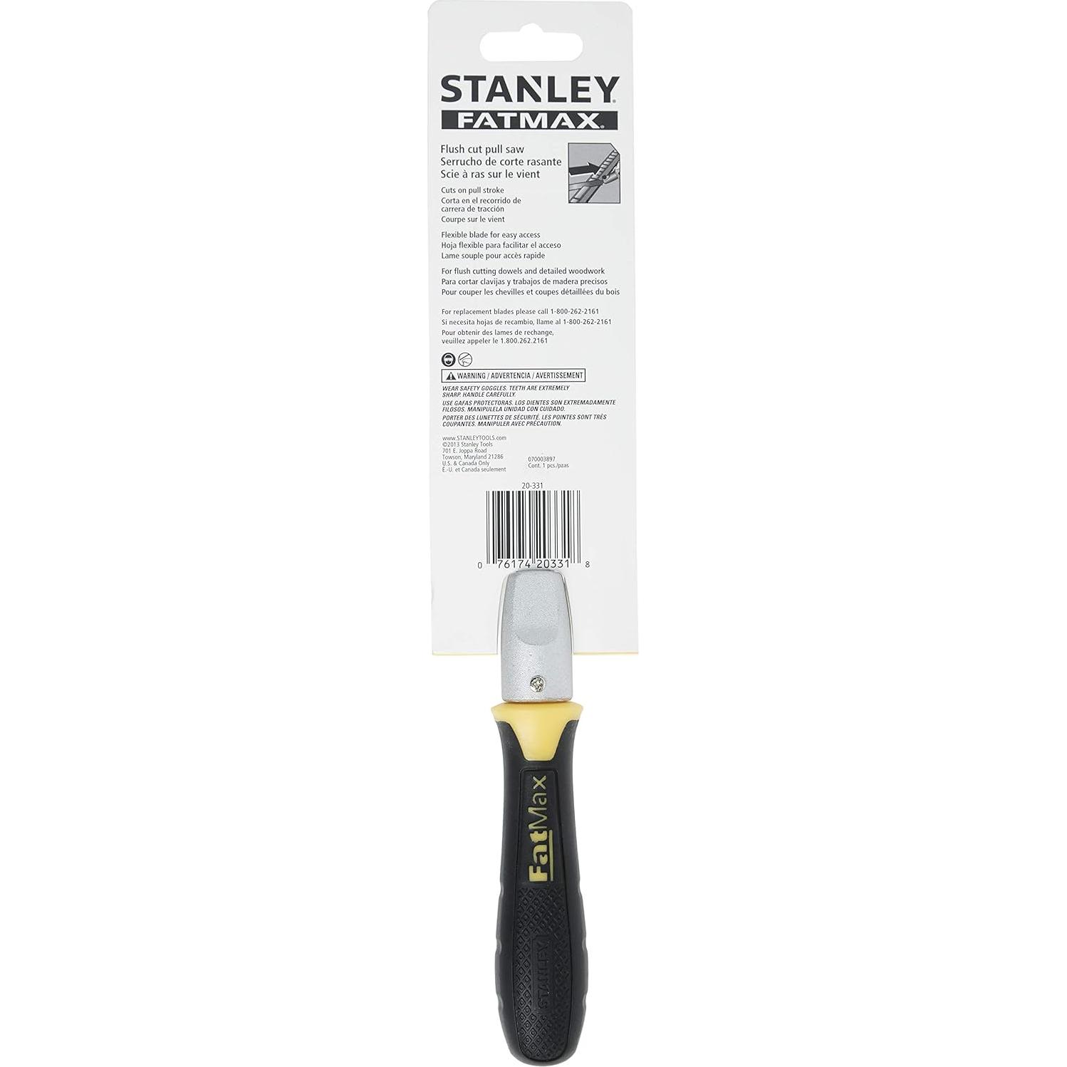 Sierra de Corte Plano Stanley 20-331 12 cm 23 Puntos por Pulgada