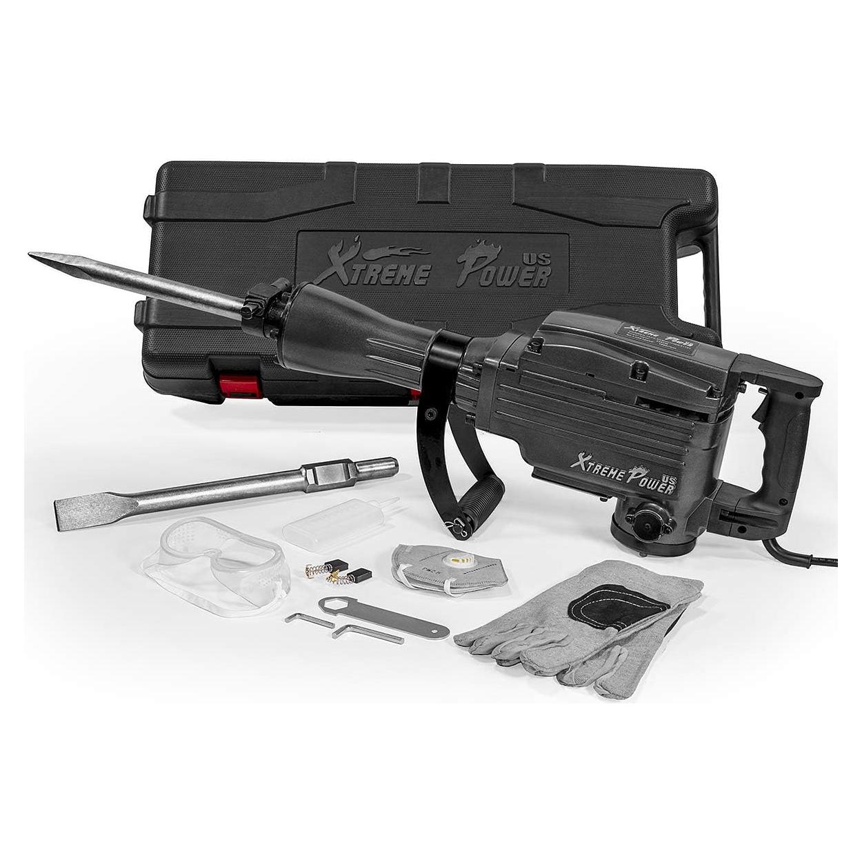 Martillo Demoledor Eléctrico XtremepowerUS 2200W con Cinceles