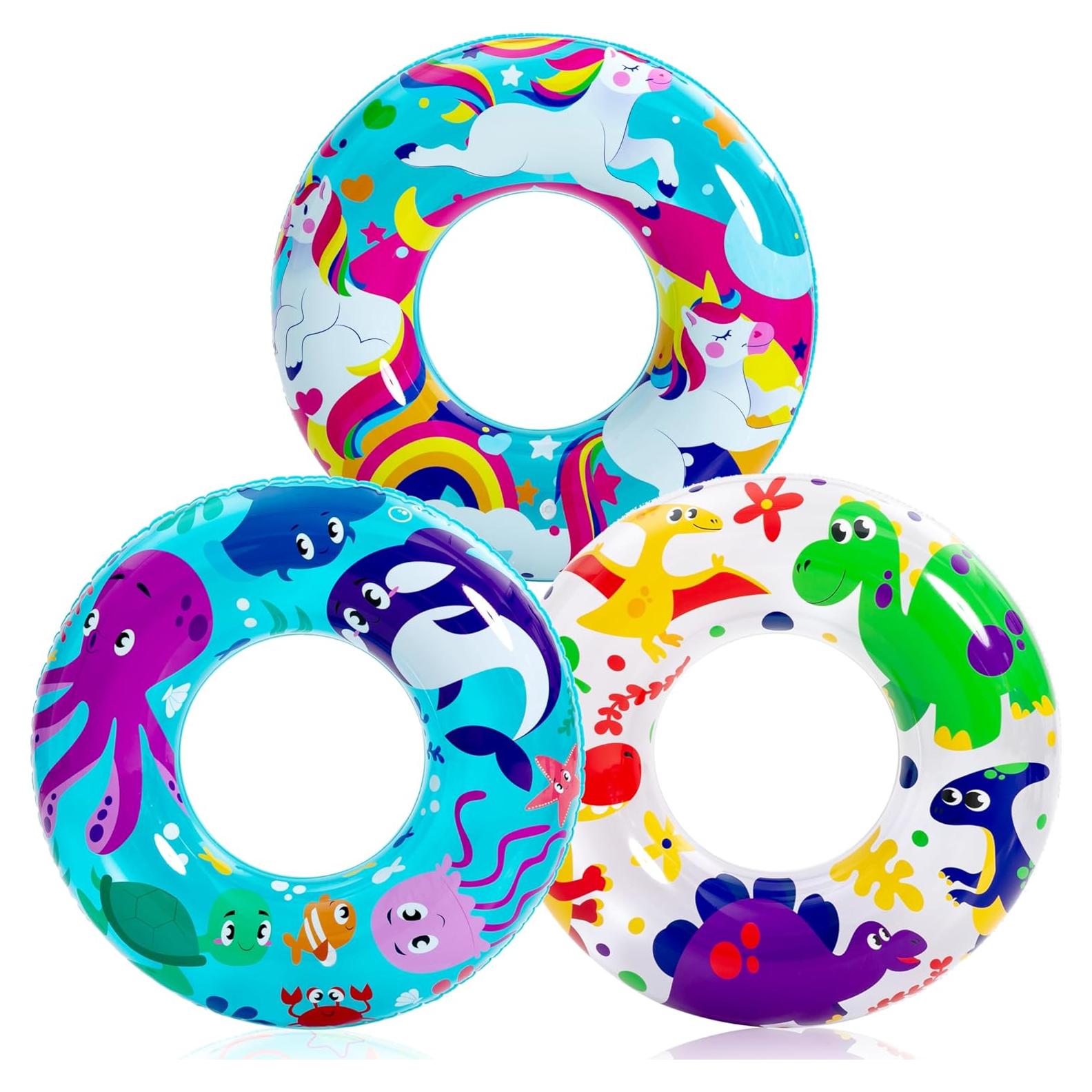 Flotadores de Piscina JOYIN 3 Piezas Animales Marinos 81 cm