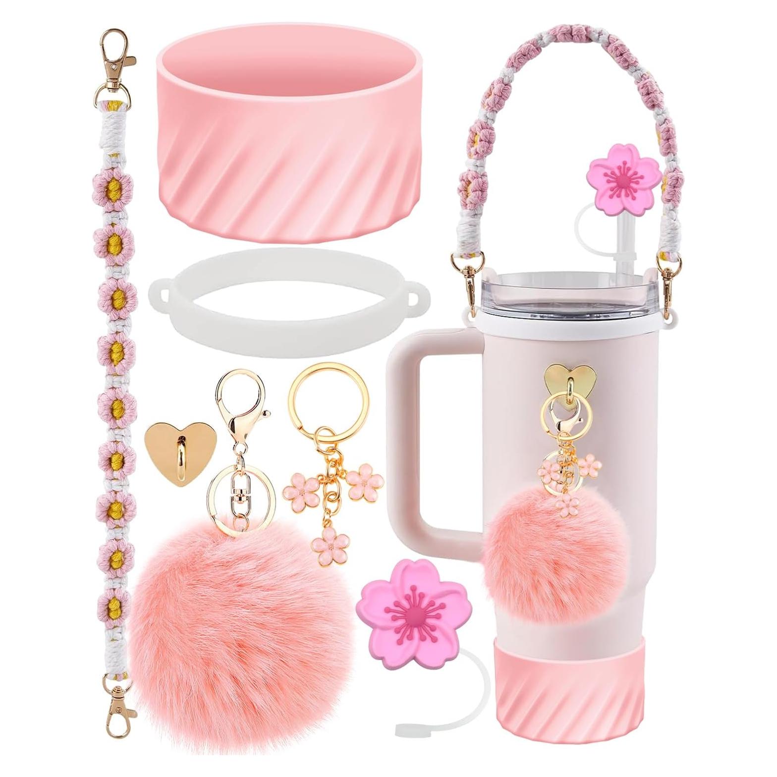 Juego de Accesorios CHEMLLC para Copa Stanley 40 oz Rosa