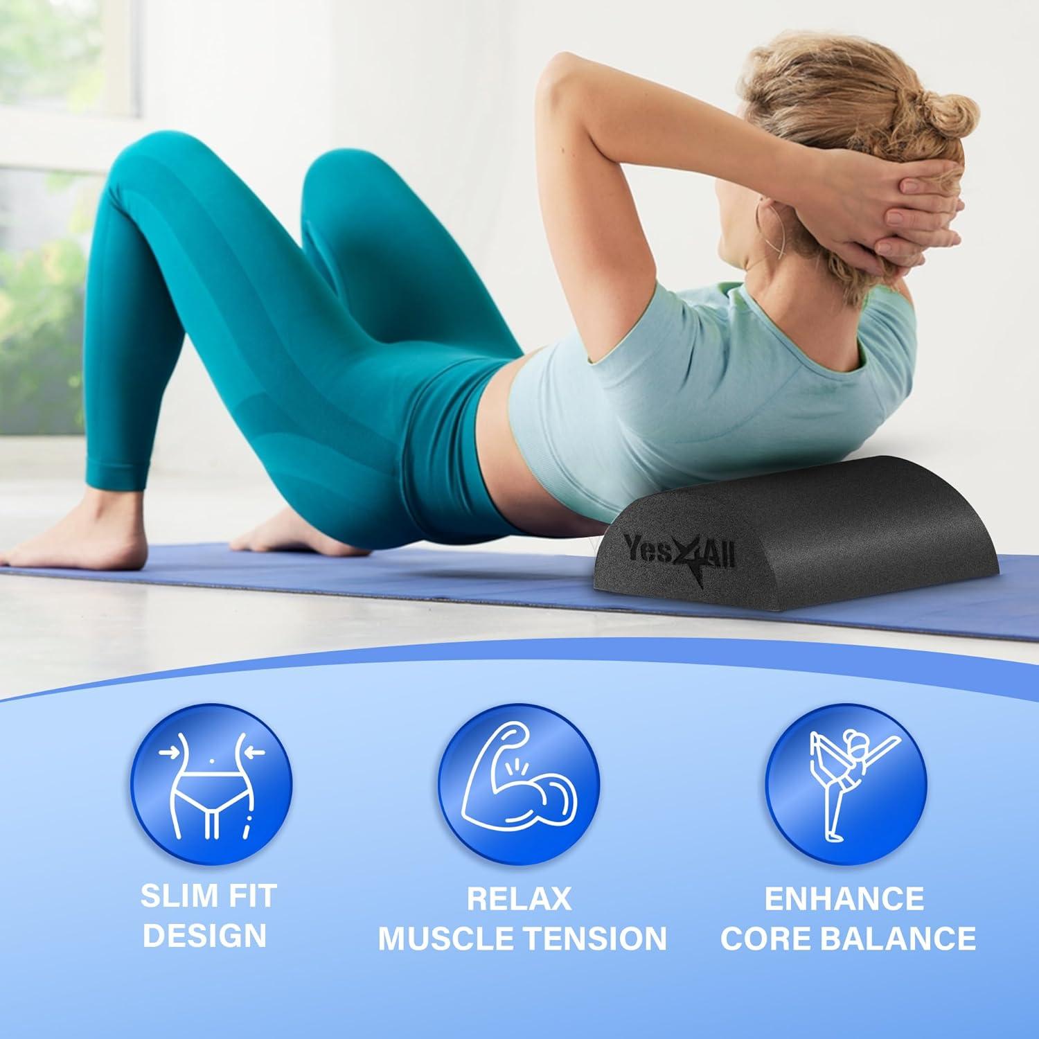 Rodillo de Espuma Mediana Firme Yes4All 30.48 cm para Masaje