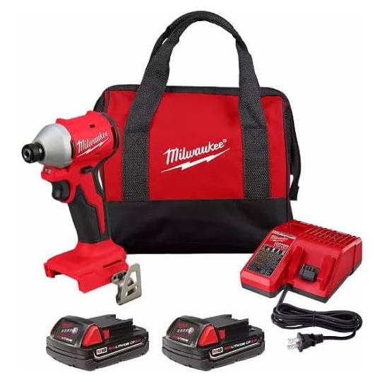 Destornillador de Impacto Milwaukee M18 18V Sin Escobillas Kit
