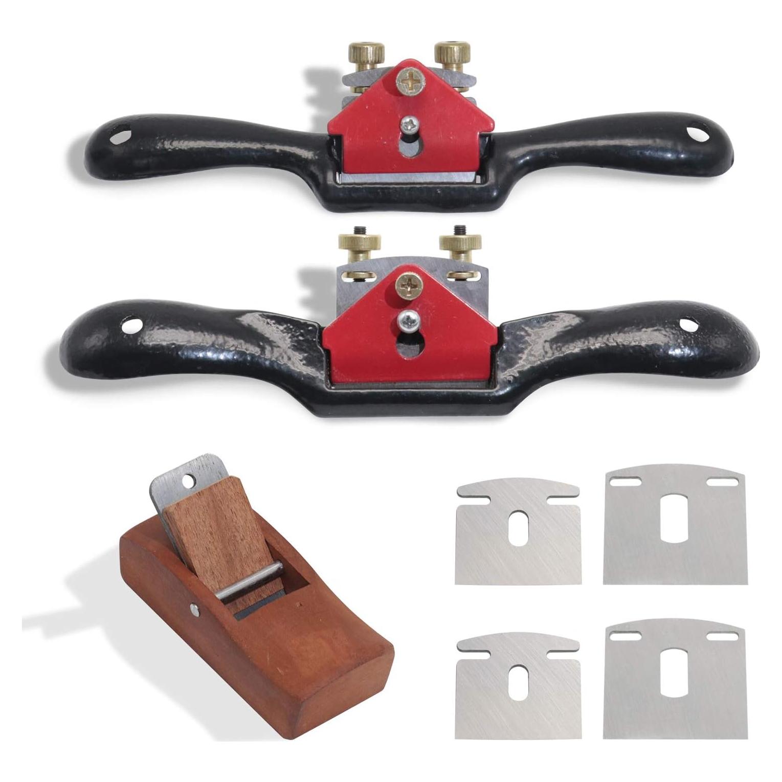 Afilador Ajustable Boeray + 4 Cuchillas + Plano Carpintería