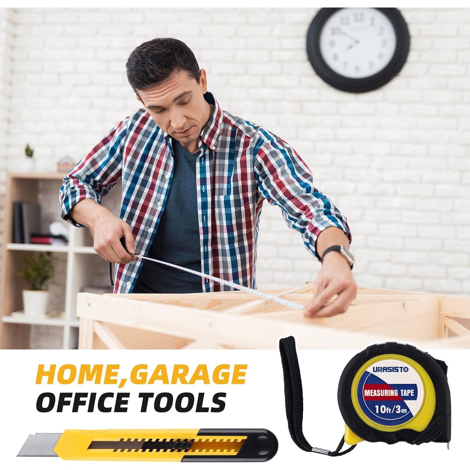 Kit de Herramientas Manuales URASISTO 40 Piezas con Caja