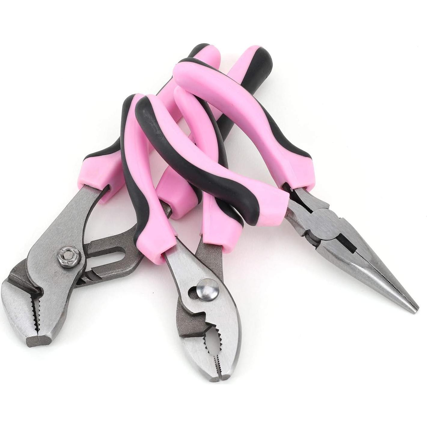 Juego de Herramientas Rápido Rosa 220 Piezas con Bolsa 30.48 cm