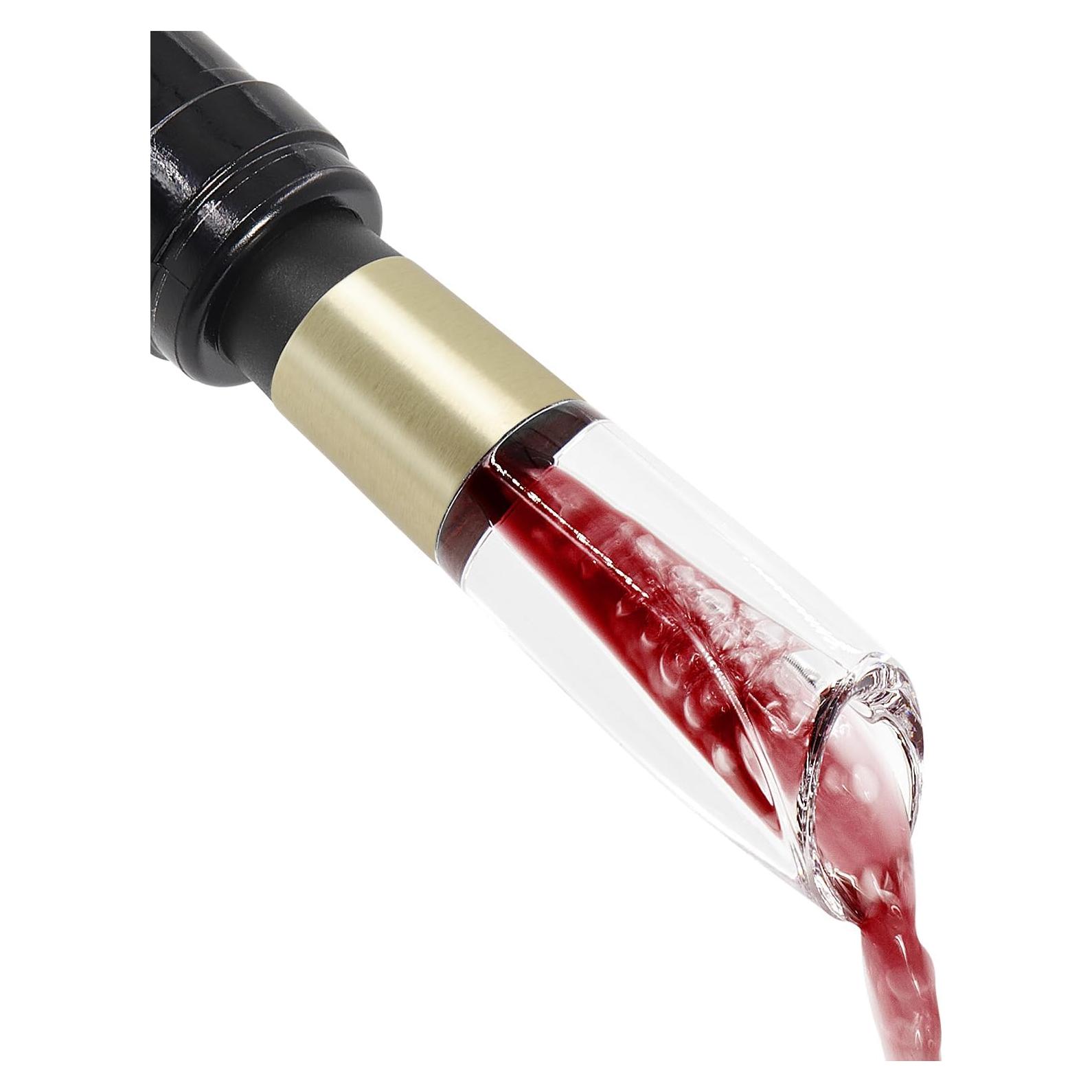 Vertedor de Vino KLT WP-010 Dorado, Acero Inoxidable, Sin Derrames