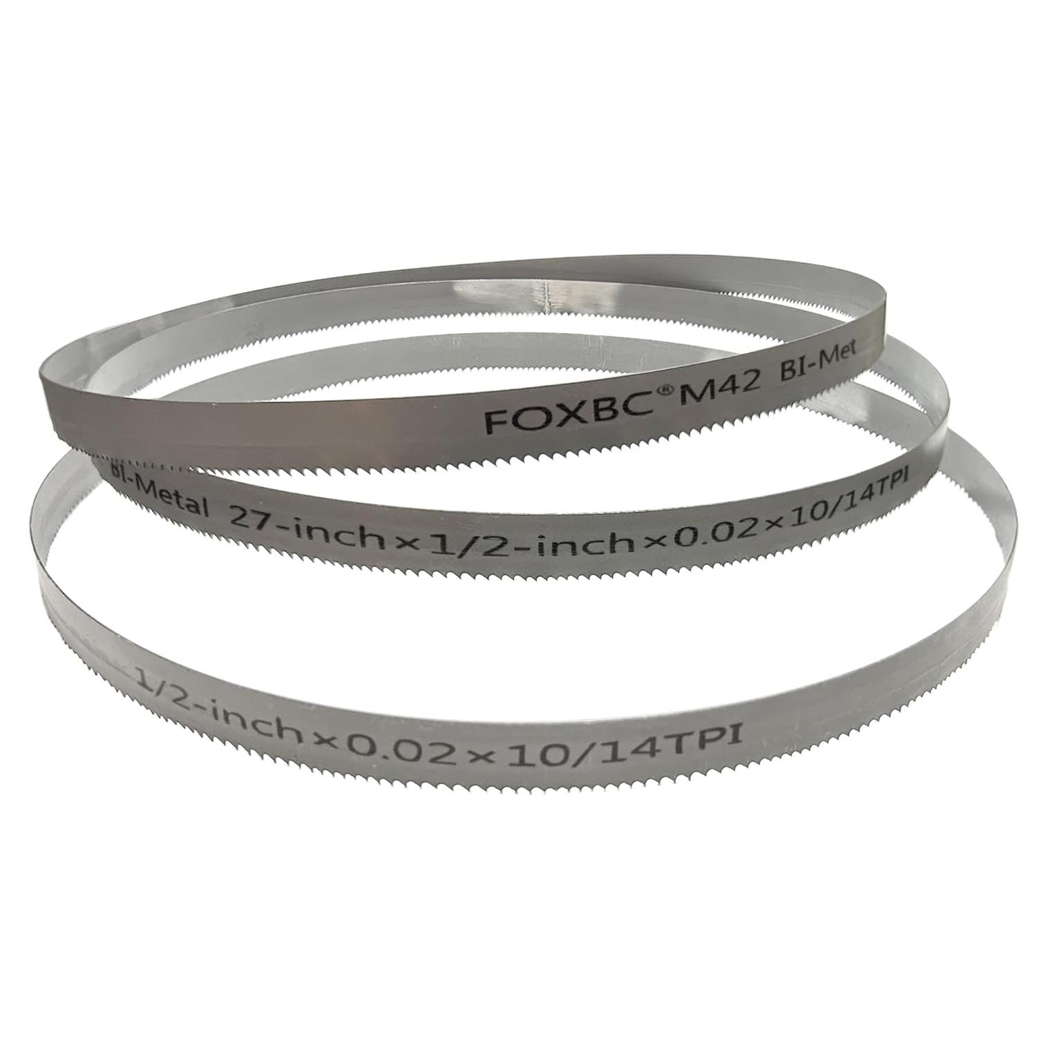 Hojas de Sierra de Cinta FOXBC 27" 10/14 TPI Paquete de 3