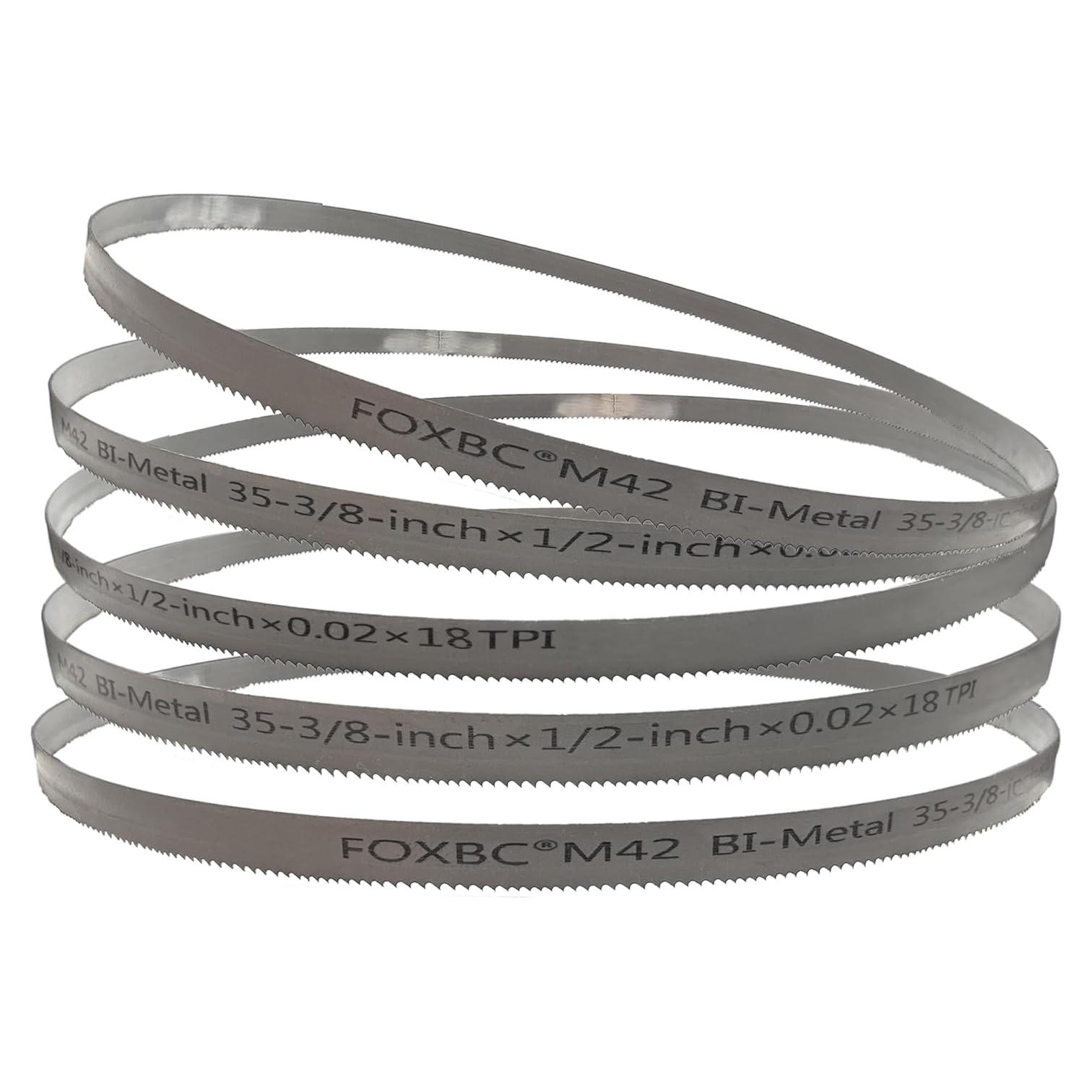 Cuchillas de Sierra de Banda FOXBC 35.8 cm 18 TPI Paquete de 5