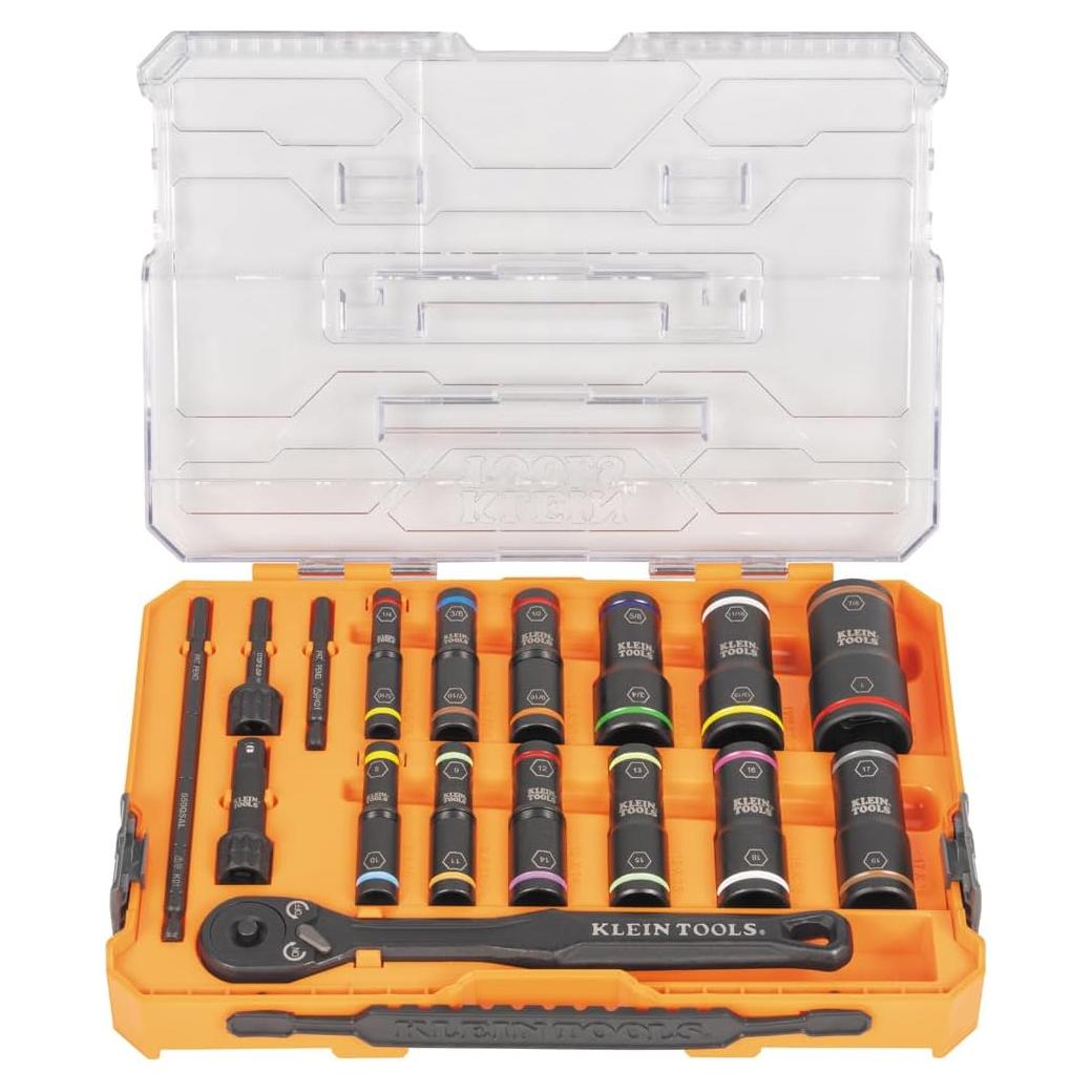 Juego de Enchufes de Impacto Klein Tools 65626, 18 Piezas