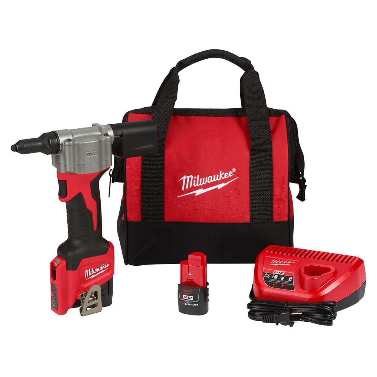 Herramienta de Remaches Inalámbrica Milwaukee M12 2550-22 3.50 kg