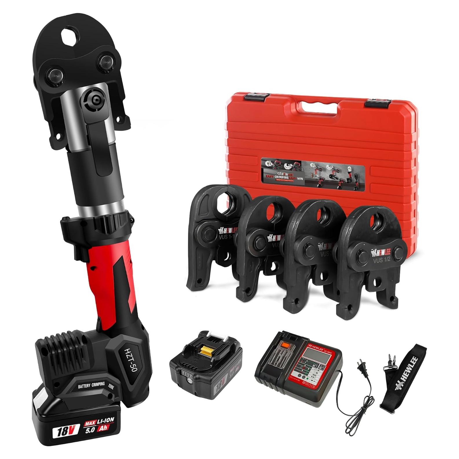 Crimpadora de Cobre HHEWLEE HZT-50B 4 Mandíbulas 42KN