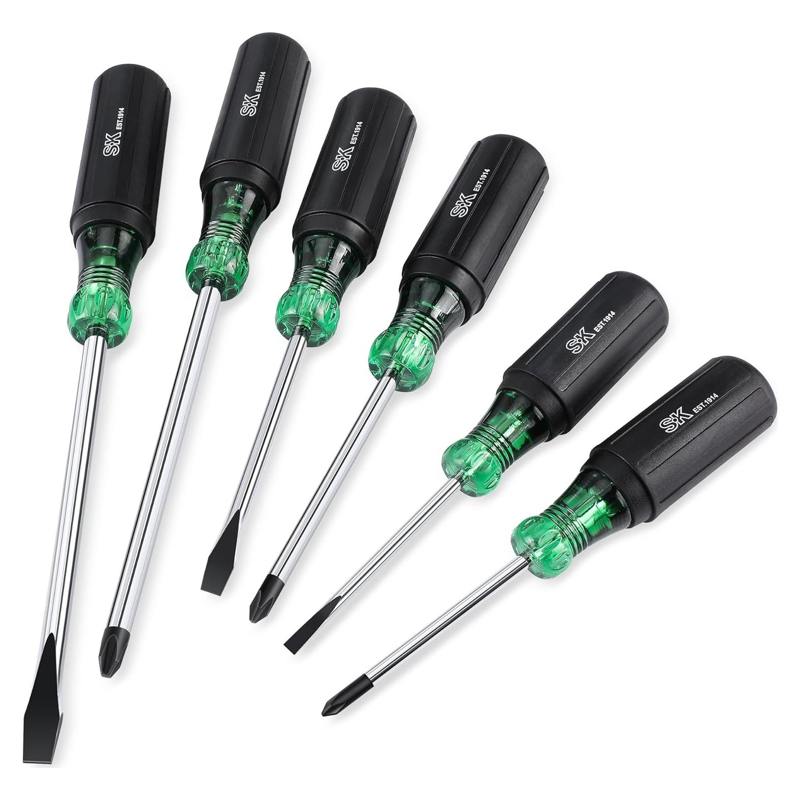 Juego de Destornilladores SK de 6 Piezas Acero S2 SureGrip