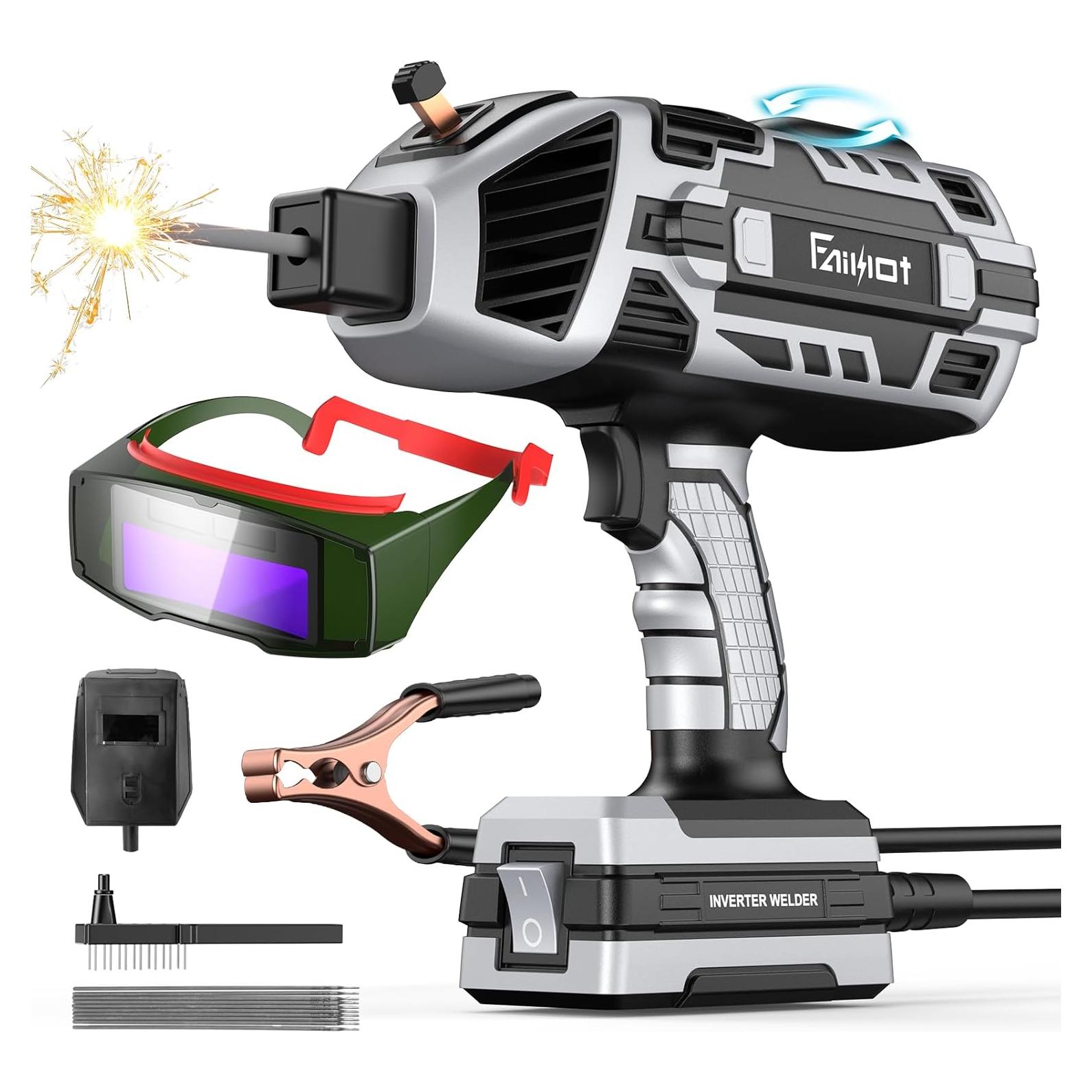 Máquina de Soldadura Portátil Faiuot 110V 20-120Amp con Gafas