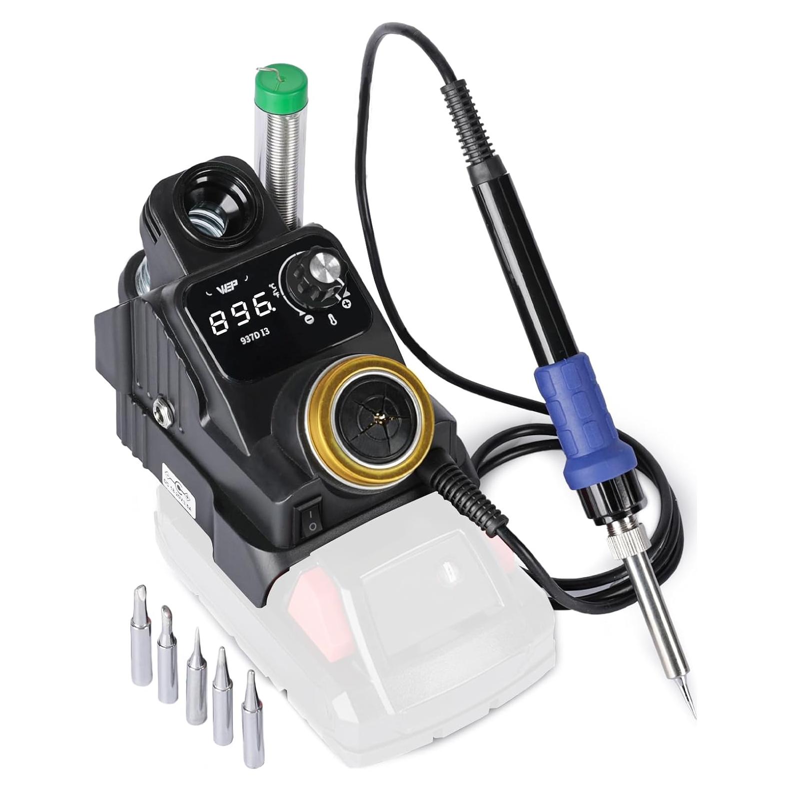 Estación de Soldadura Inalámbrica WEP 937D-I 3 20V con Pantalla Digital