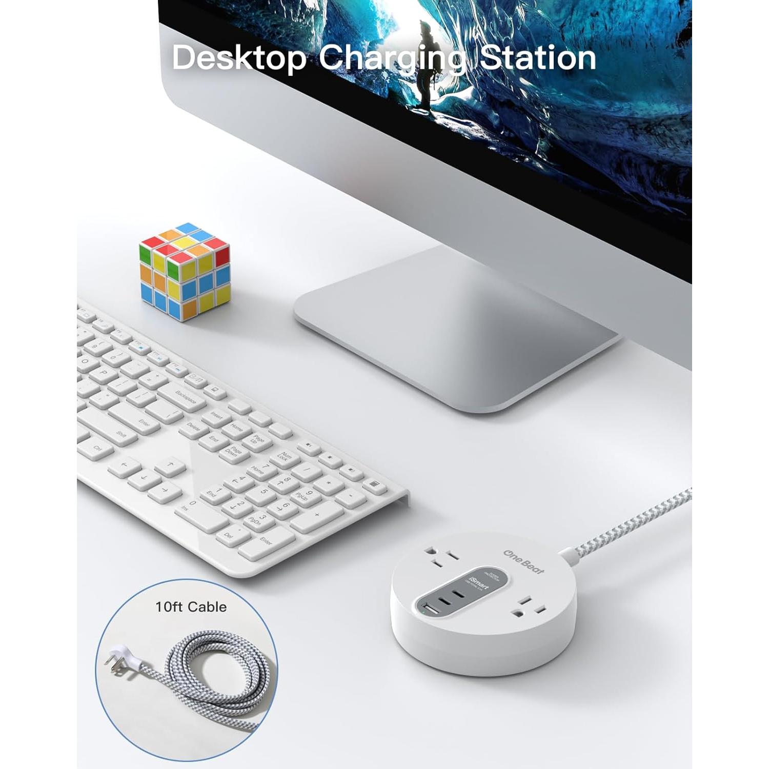 Regleta de Protección One Beat OBT2UC con 2 USB C y 3 USB