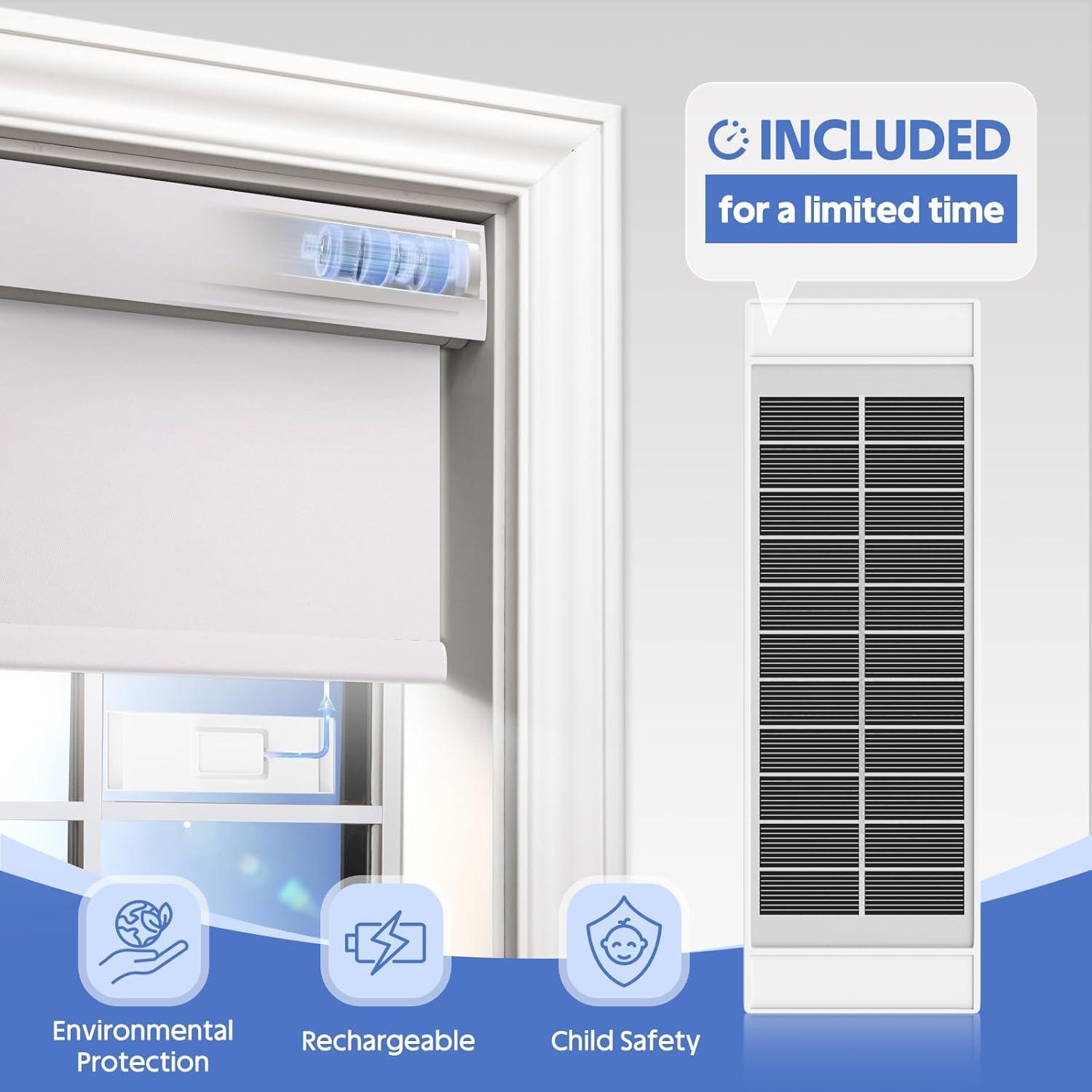 Persianas Motorizadas MANSNIX 55.88x182.88cm Control Remoto