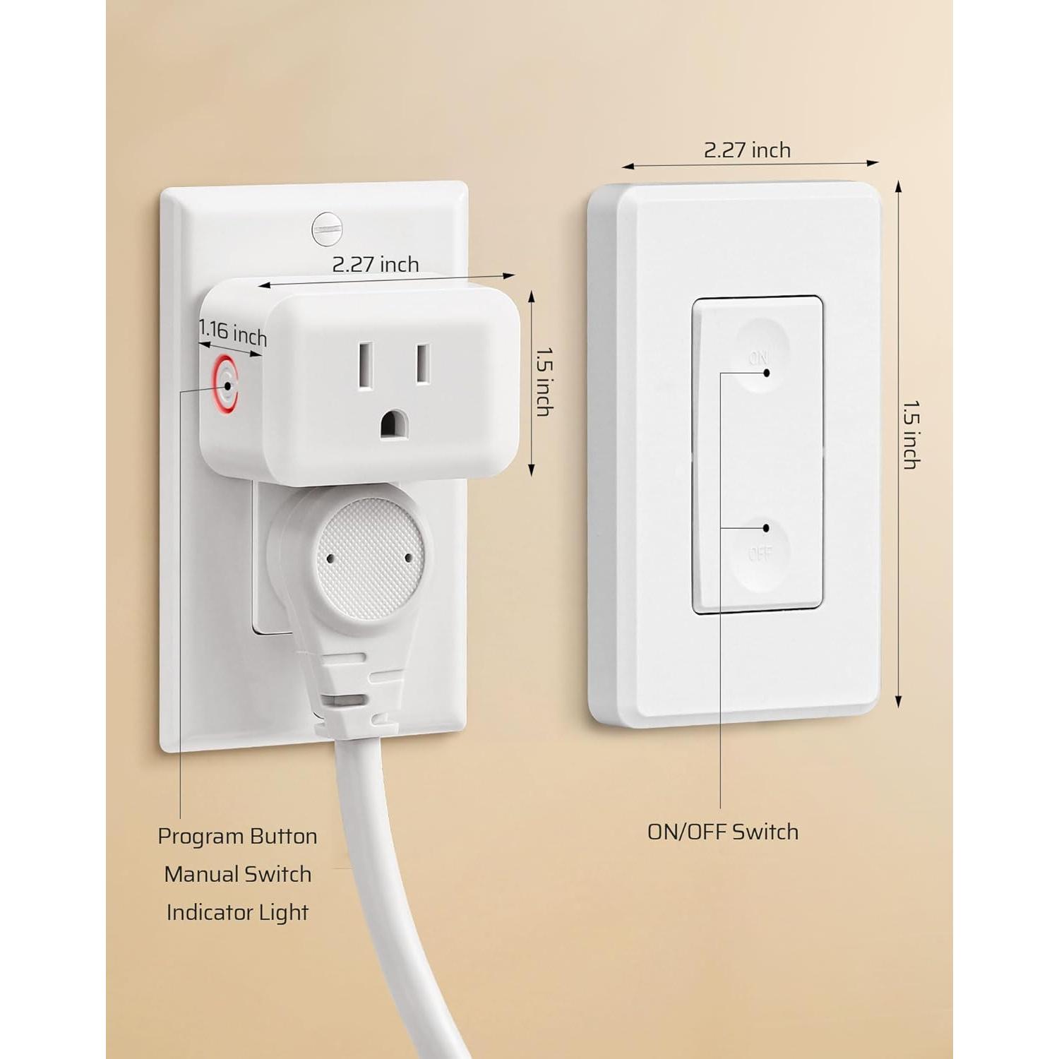 Interruptor de Luz Inalámbrico DEWENWILS Control Remoto 30m