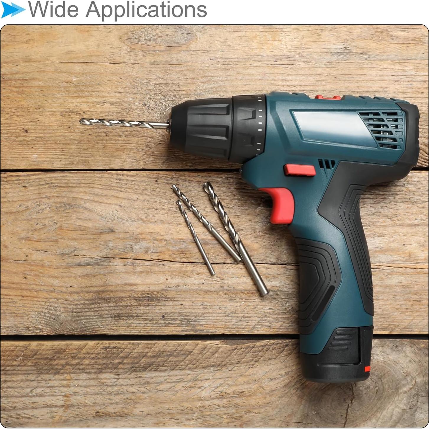 Mini Broca 0.6mm CoCud - Acero HSS Recubierta Titanio, 4 Piezas