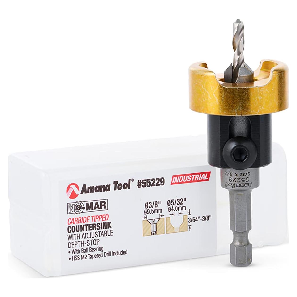 Broca Contraavellanadora Amana Tool 82 Grados 9.53 mm HSS