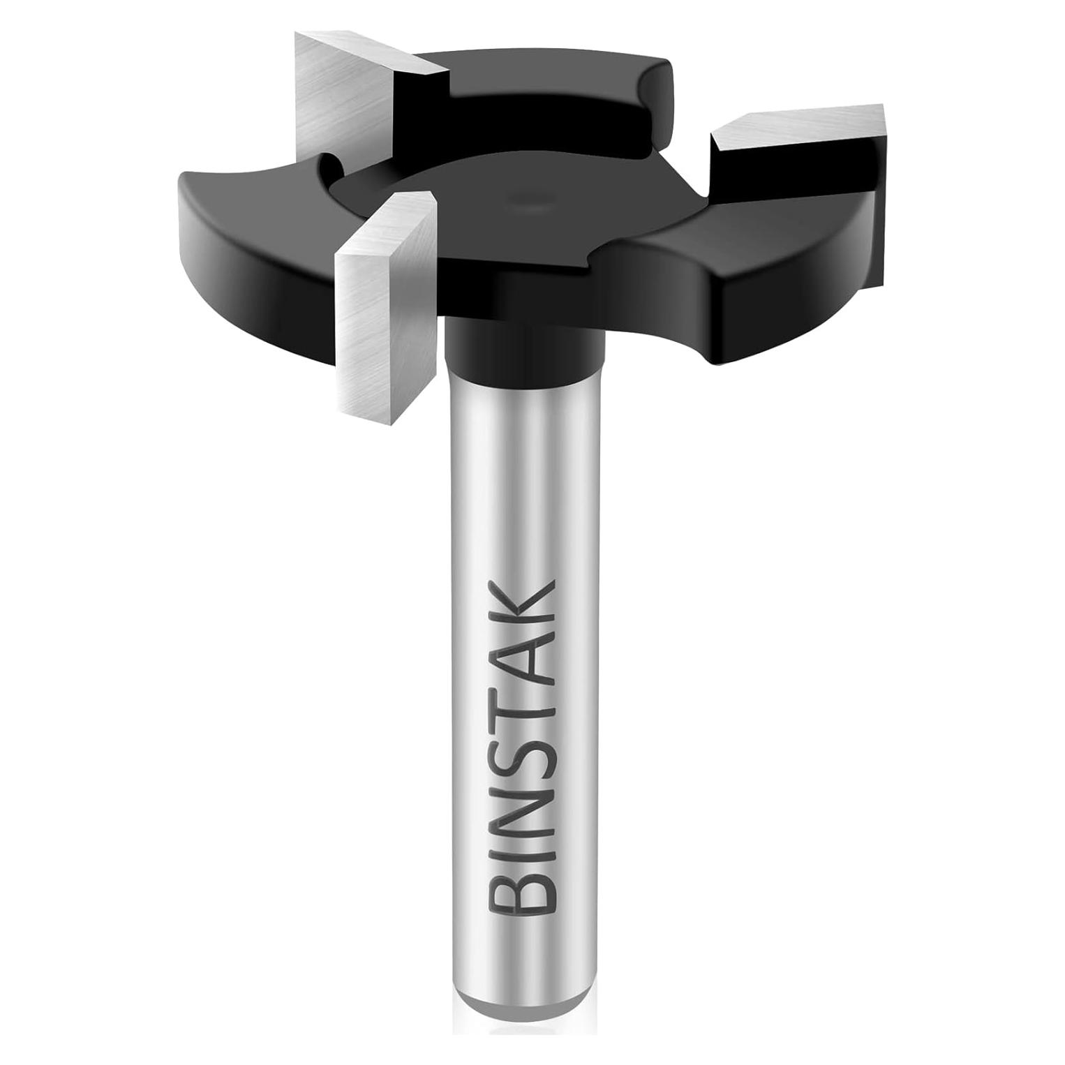 Fresa CNC Aplanadora BINSTAK 1/4" Shank 32mm Diámetro