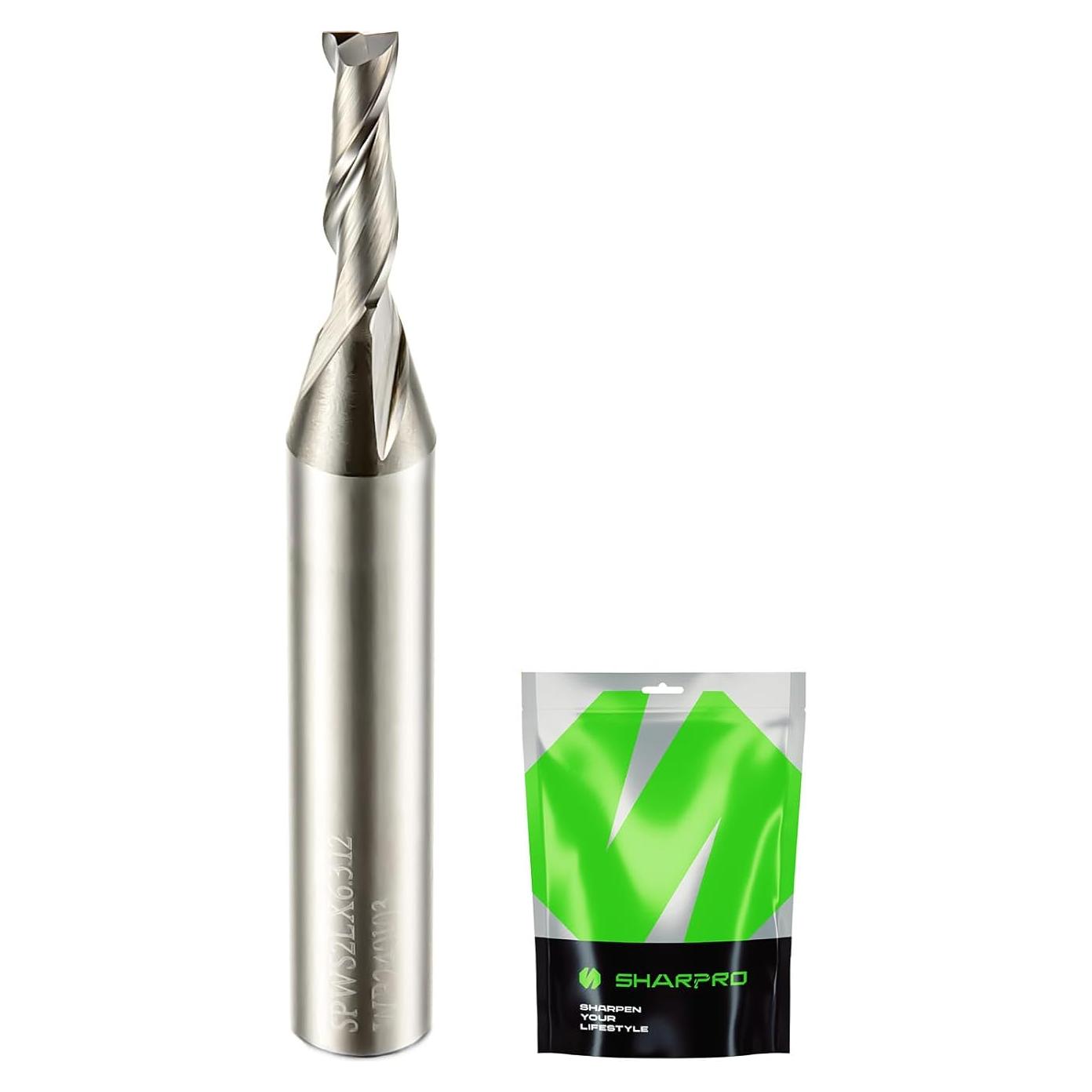 Fresa Espiral Upcut 6.35mm Mango 3.175mm para CNC SHARPRO