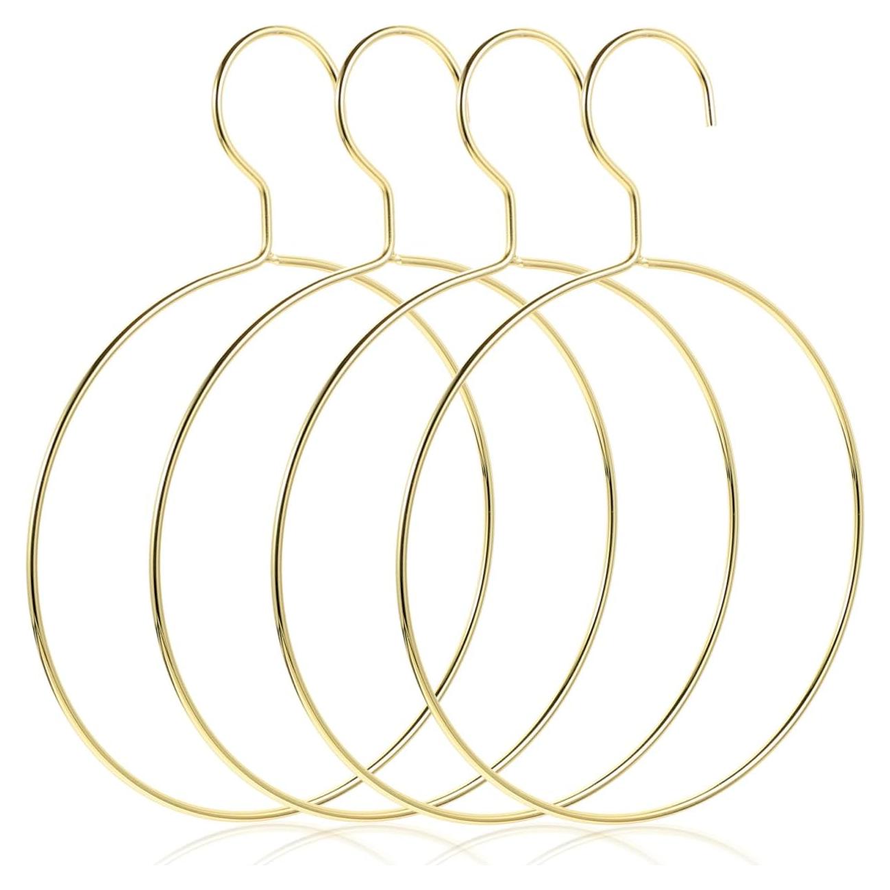 Perchas Doradas para Bufandas PRETYZOOM - Organizador de Closet