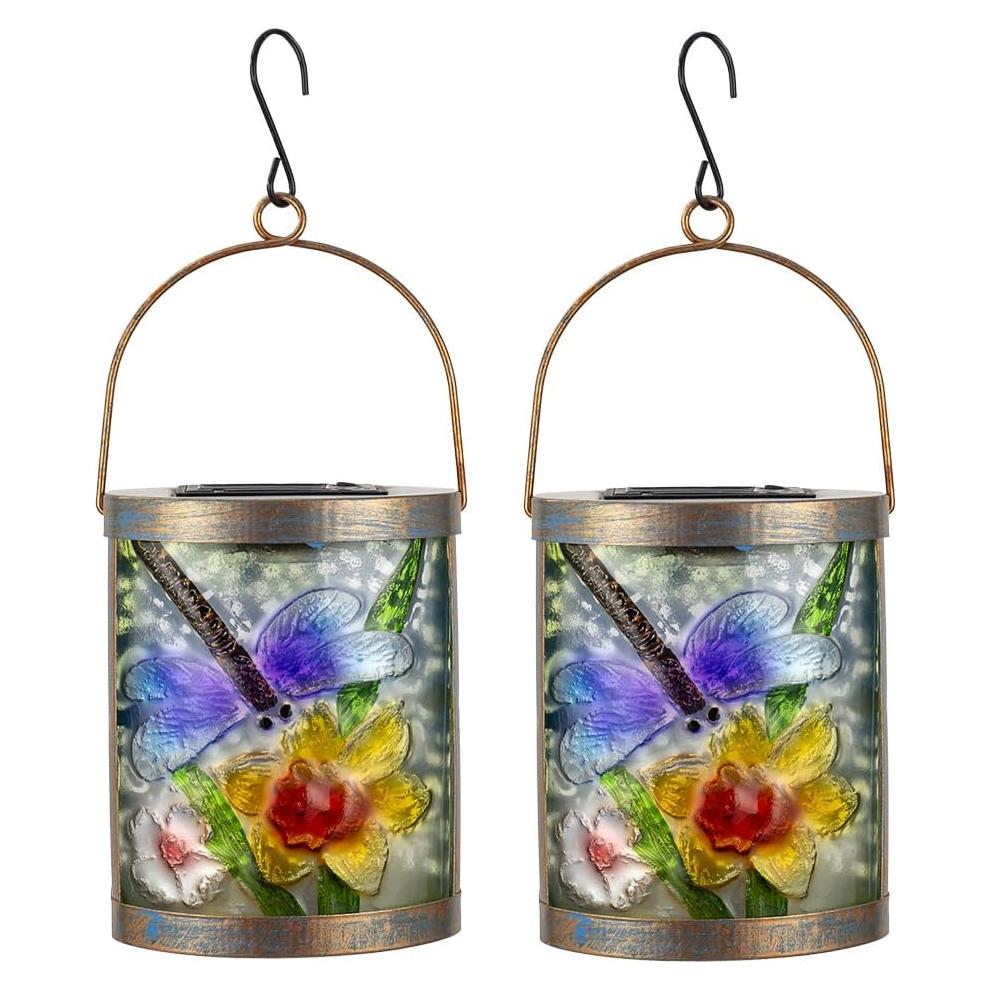 Lámparas Solares Colgantes SUNNYSOLAR Libélula 2 Piezas LED
