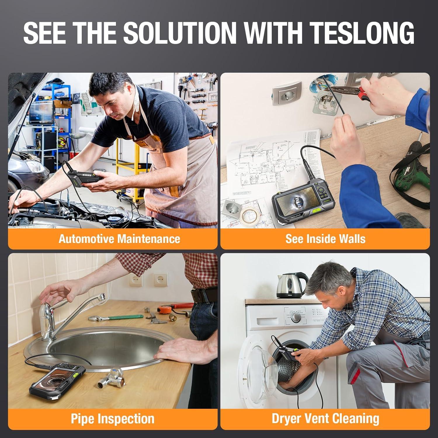 Cable de Reemplazo Teslong para Endoscopio Doble Lente 3.05m