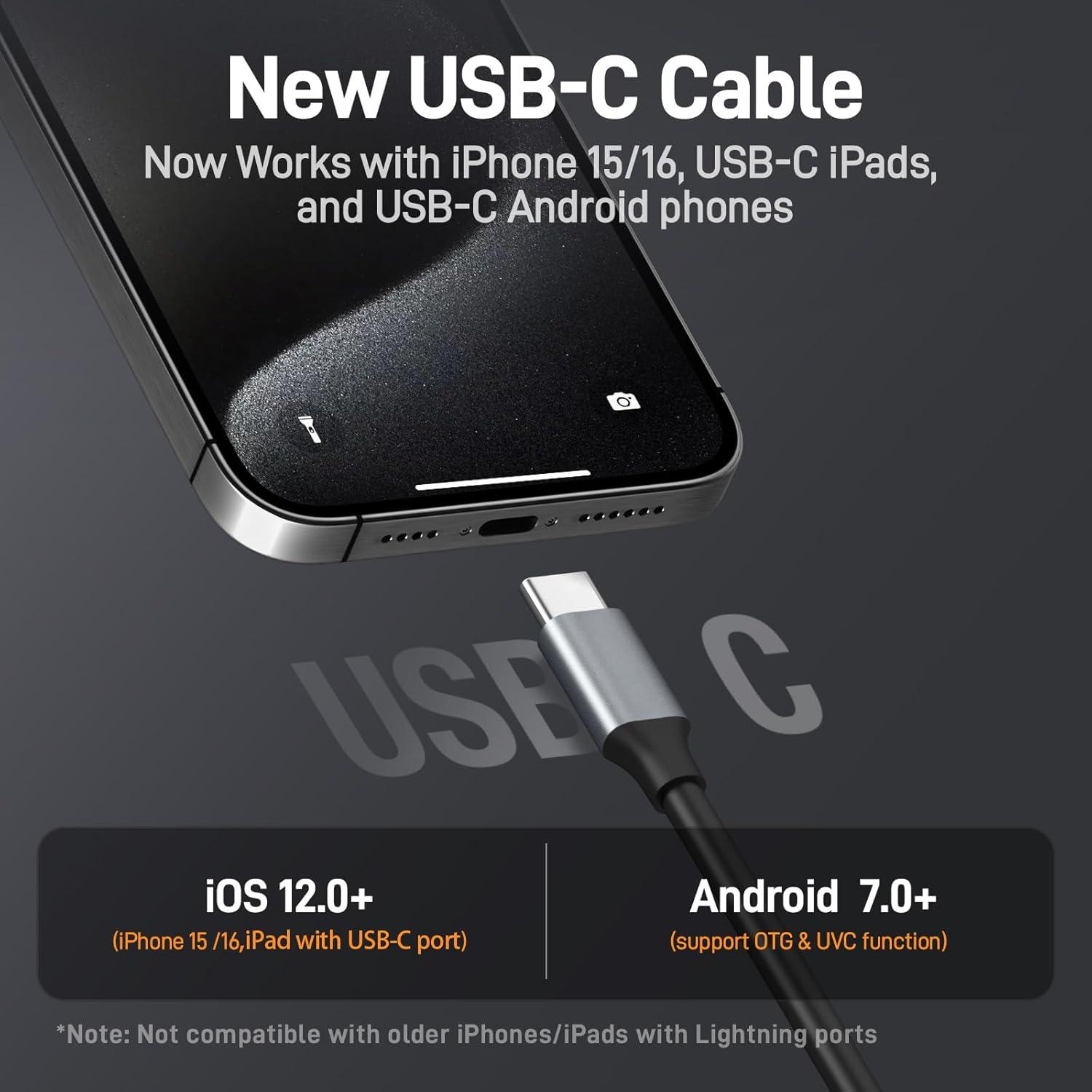 Cable Adaptador USB-C Teslong NTG-CBC para Borescope