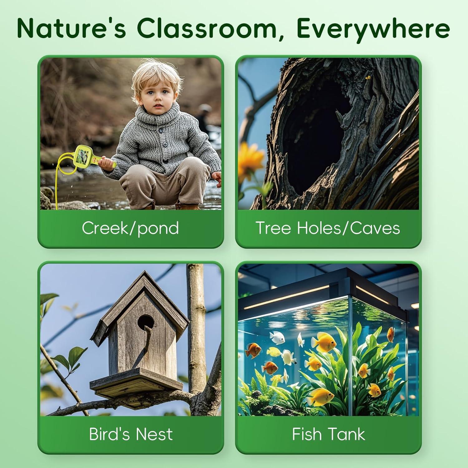 Cámara Borescope Infantil con Luz - Juguete STEM 5-10 Años