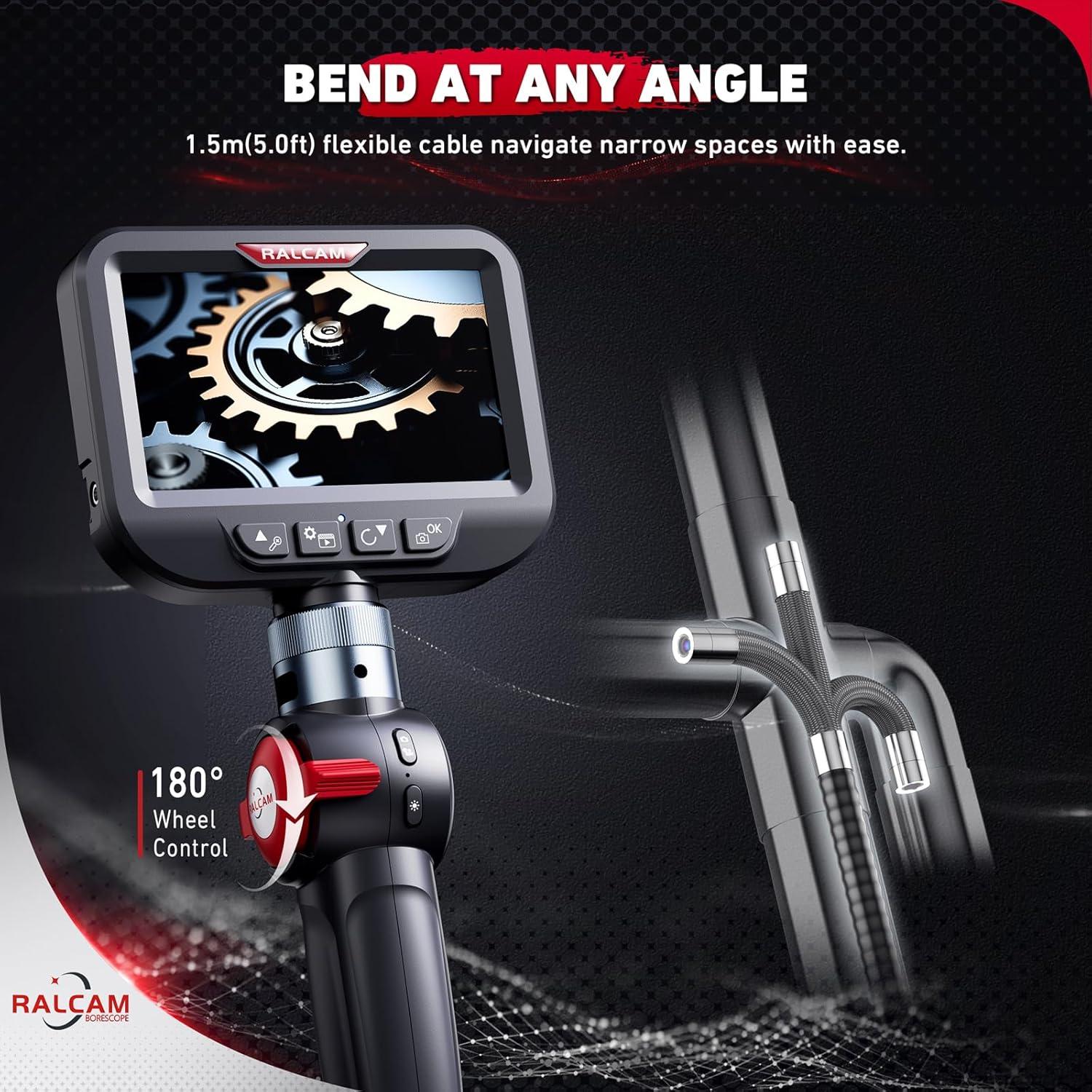 Borescopio Articulado Ralcam H408B-S1.5M 8.5mm 1.52m HD