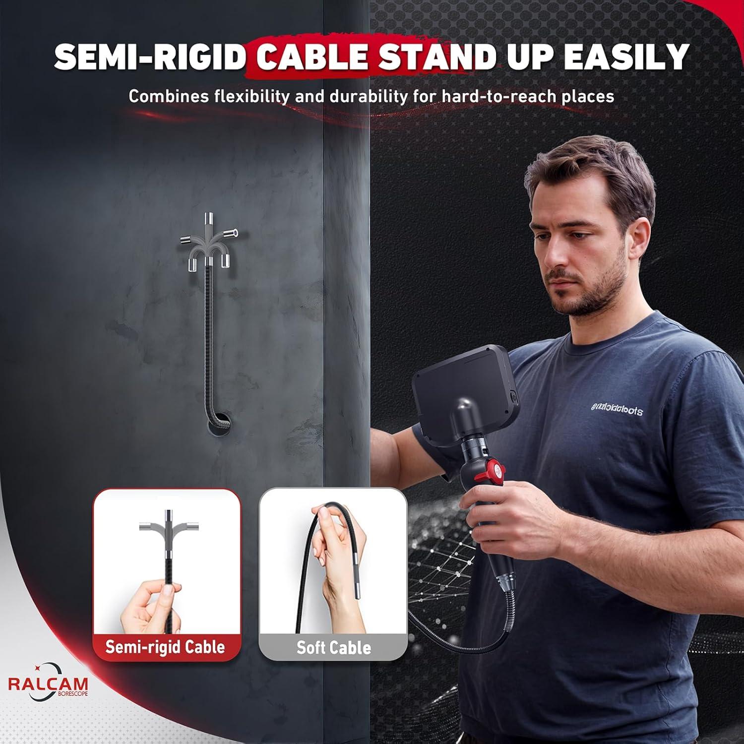 Borescopio Articulado Ralcam H408B-S1.5M 8.5mm 1.52m HD