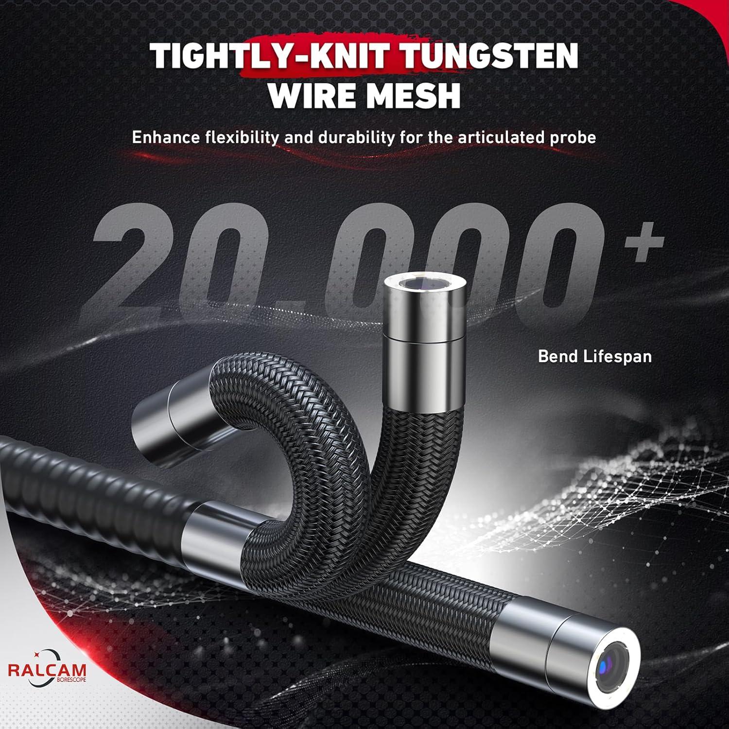 Borescopio Articulado Ralcam H408B-S1.5M 8.5mm 1.52m HD