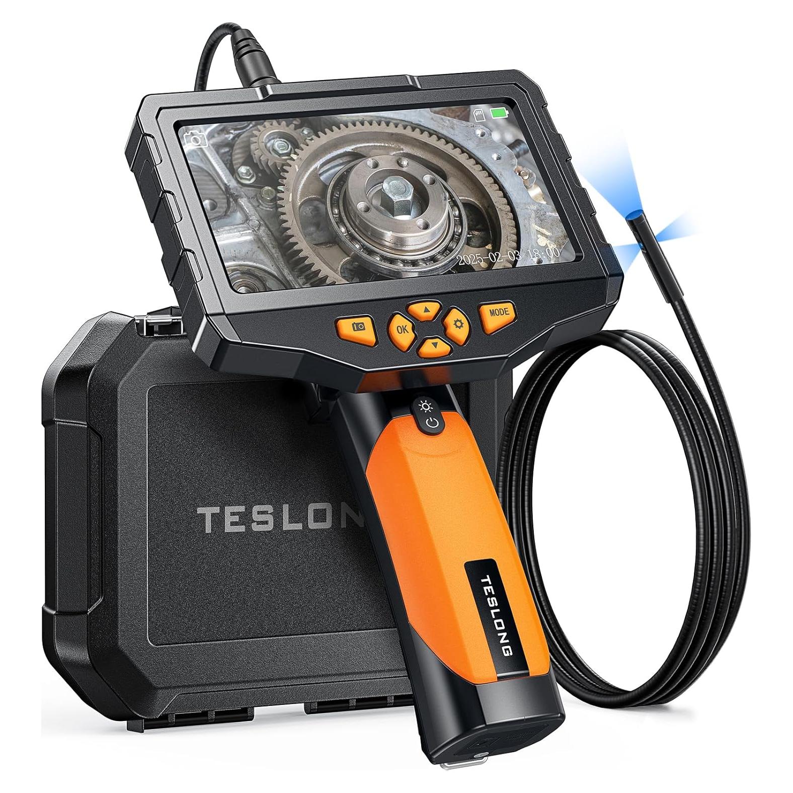 Cámara de Inspección Teslong NTS300D8TL1.5, Lente Triple, 5" IPS