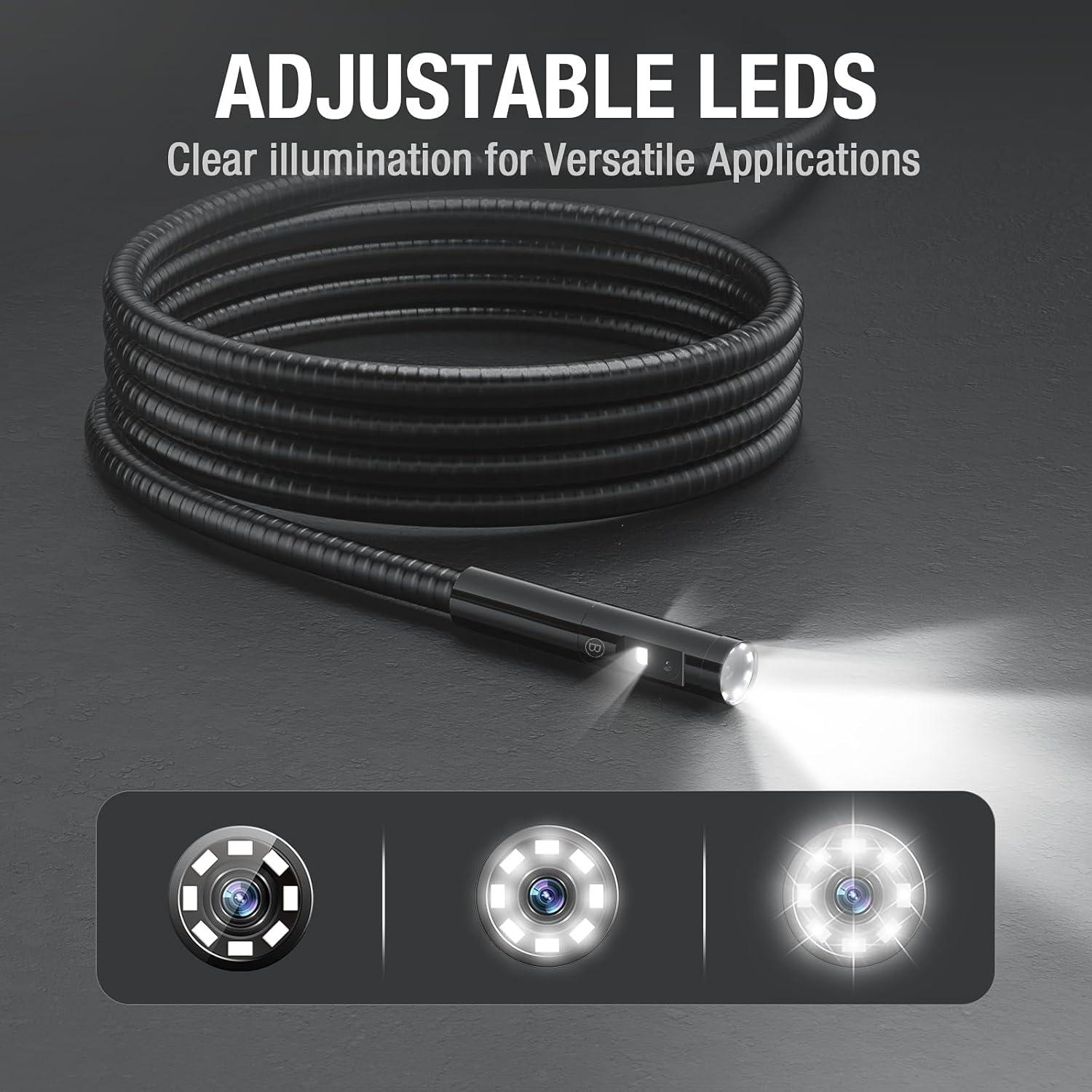 Cámara de Inspección Teslong NTS300D8TL1.5, Lente Triple, 5" IPS