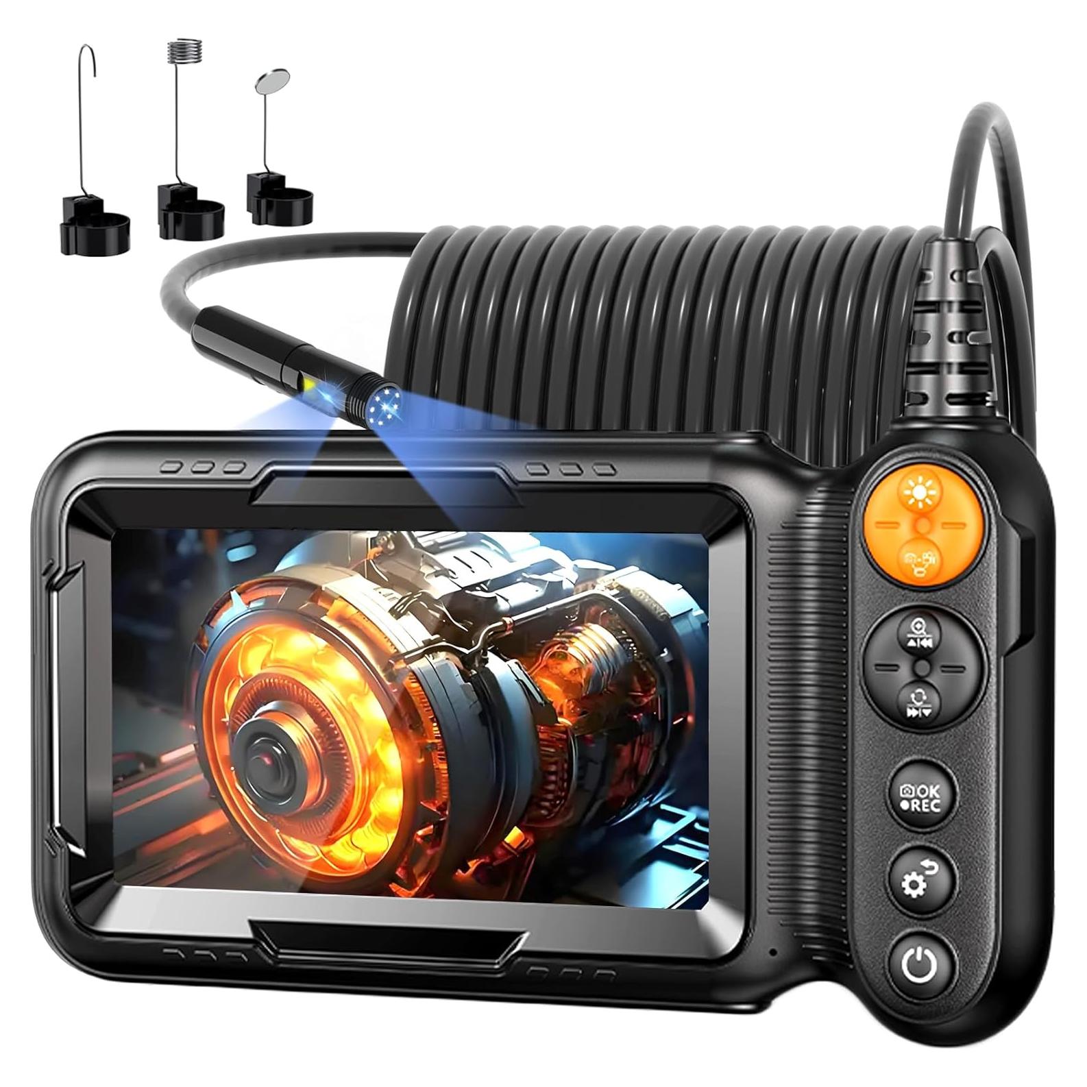 Cámara Endoscópica 5" HD Leersi Jet IP67 5m Doble Lente