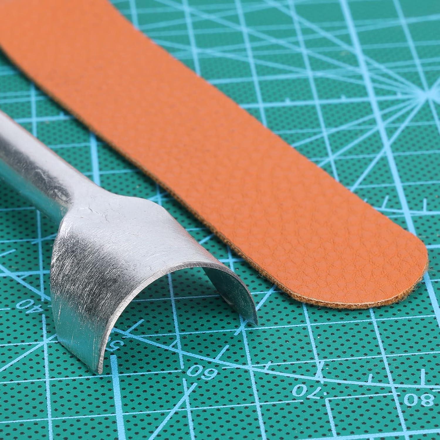 Caydo 7 Piezas Herramientas de Cuero Media Redonda 10-40mm