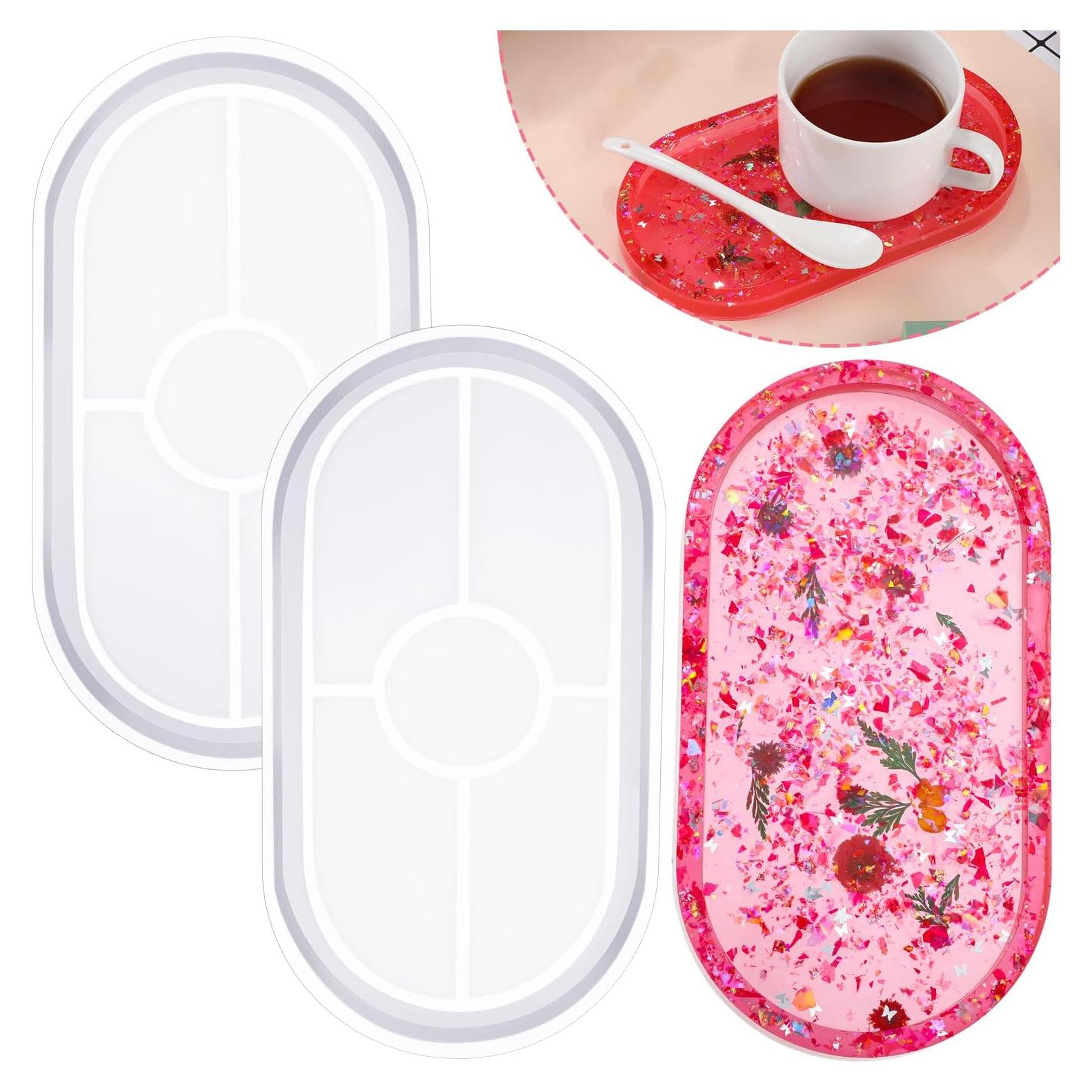 Molde de Silicona Ovalado Willbond para Resina - 2 Piezas